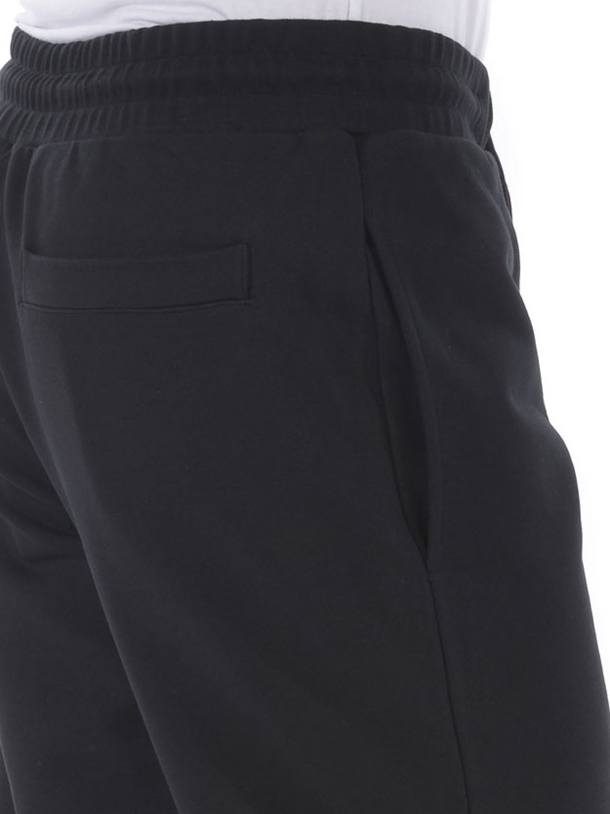 Mcq - Embroidery black cotton tracksuit bottoms - tracksuit bottoms ...