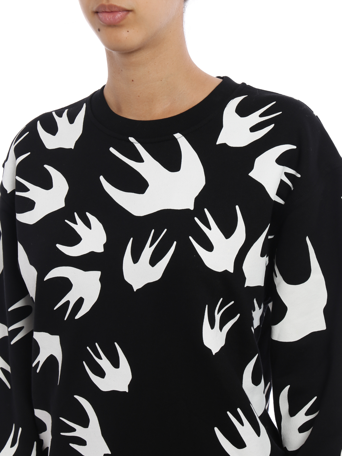 swallow print sweatshirt