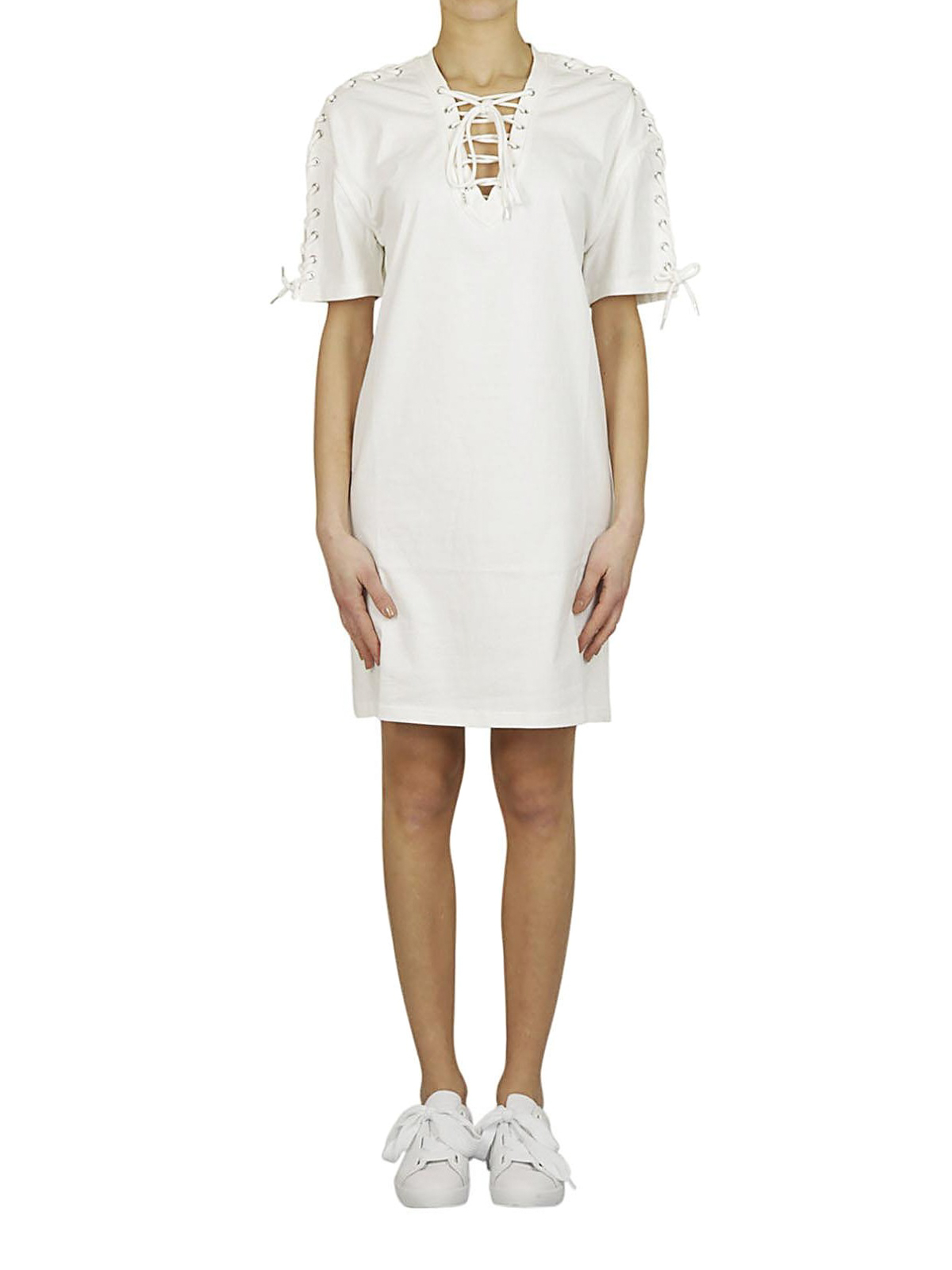 white cotton dress online
