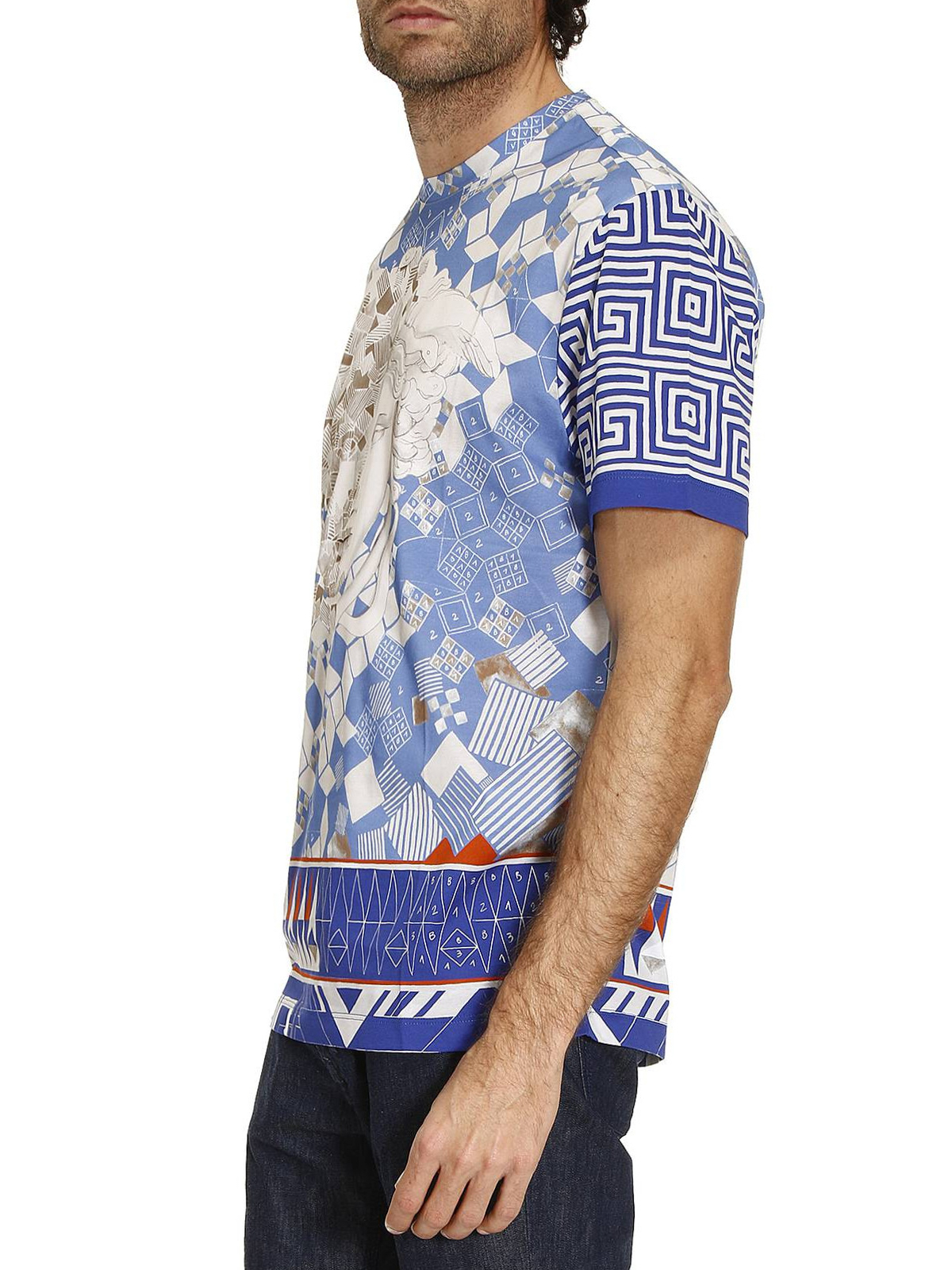 versace medusa print shirt