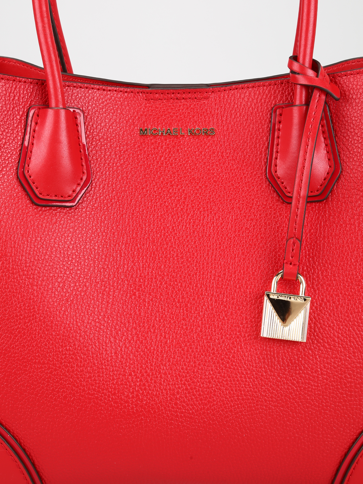 Mercer Gallery bright red leather tote 