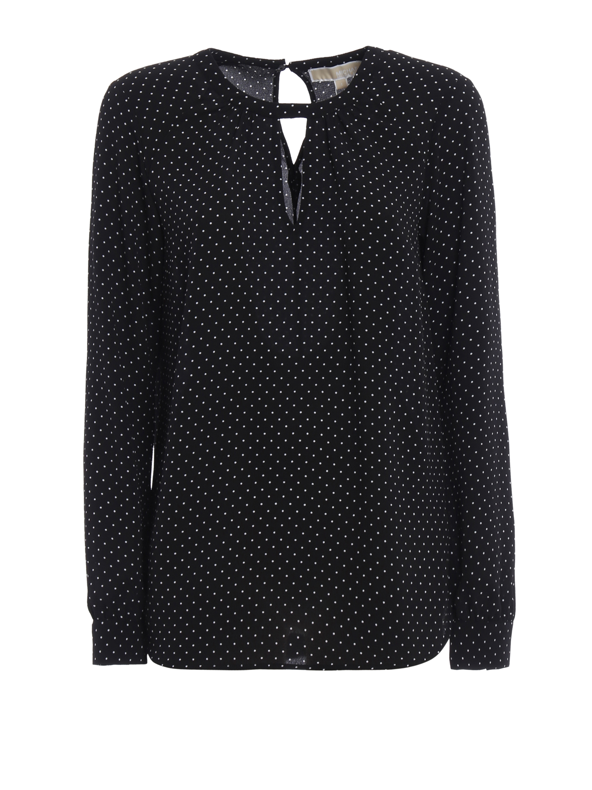 michael kors polka dot blouse