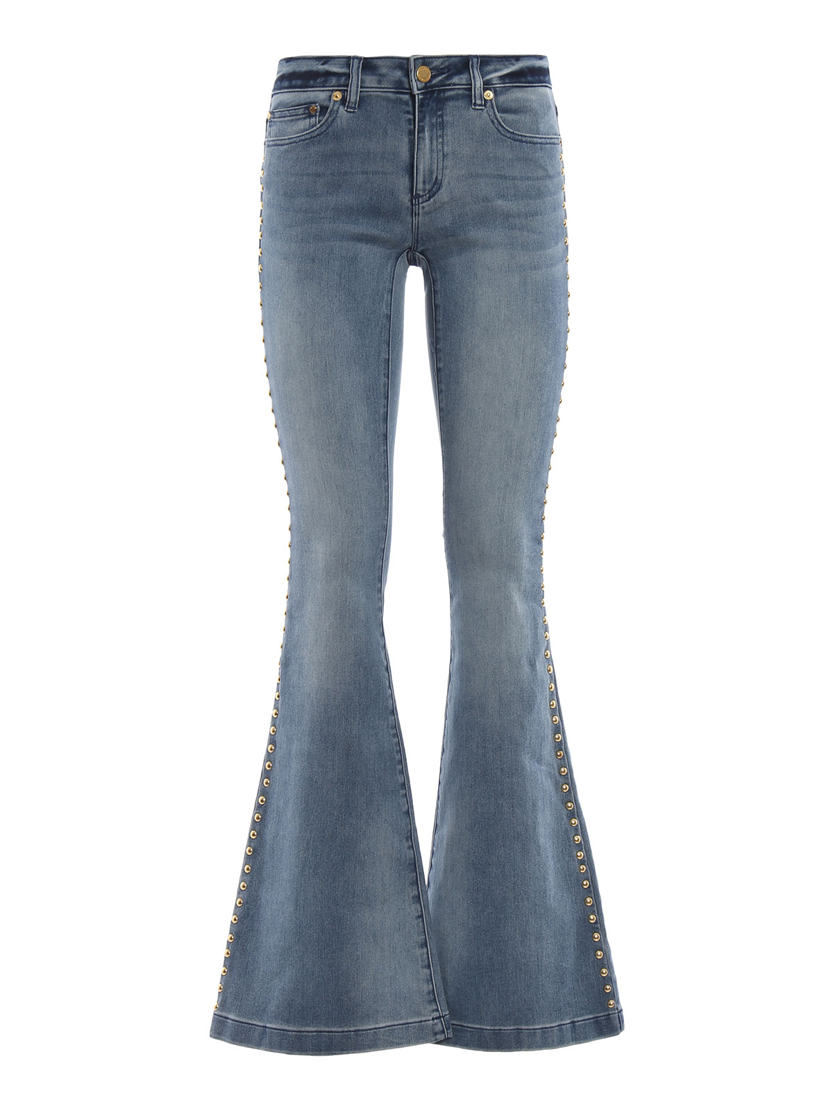 Bootcut jeans Michael Kors - Selma stud embellished flared jeans ...