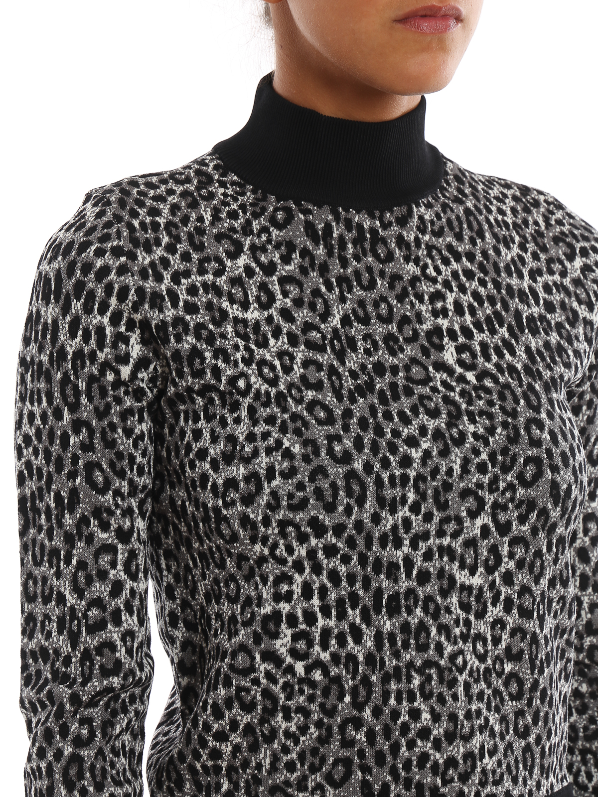 Sweatshirts & Sweaters Michael Kors - Animal printed stretch sweater -  MF96P29CLR033