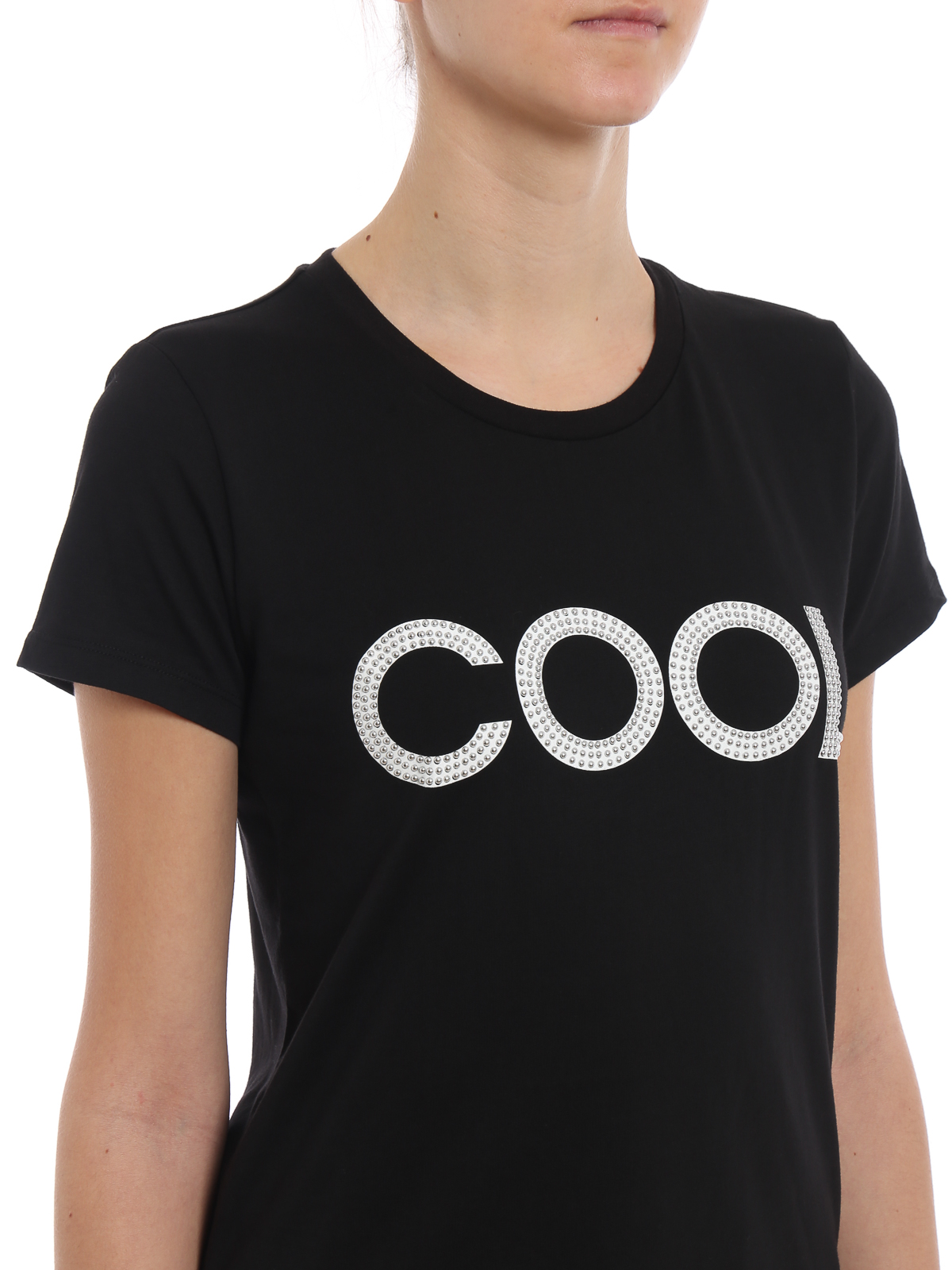 T-shirts Michael Kors - Cool stud embellished black cotton T-shirt -  MH85M2G97J099