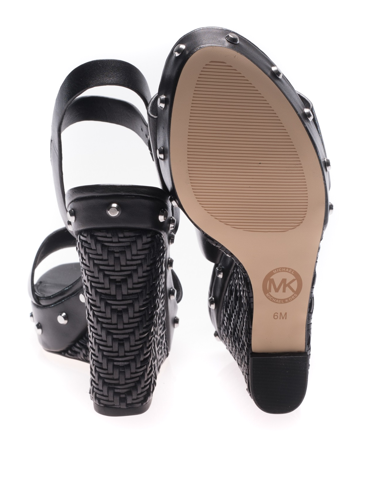 michael kors ellen leather slide sandal