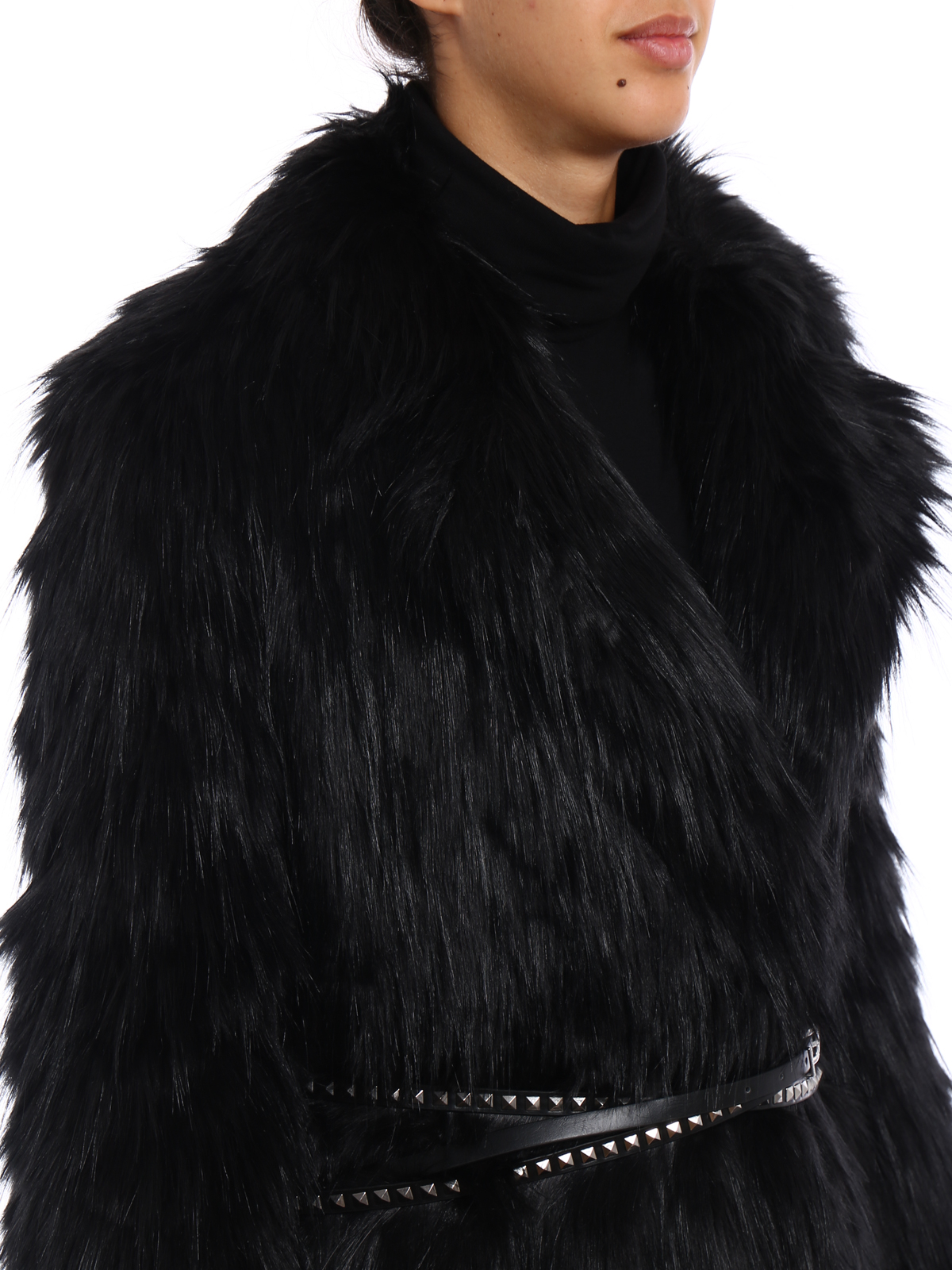 Michael Kors - Faux fur belted coat 