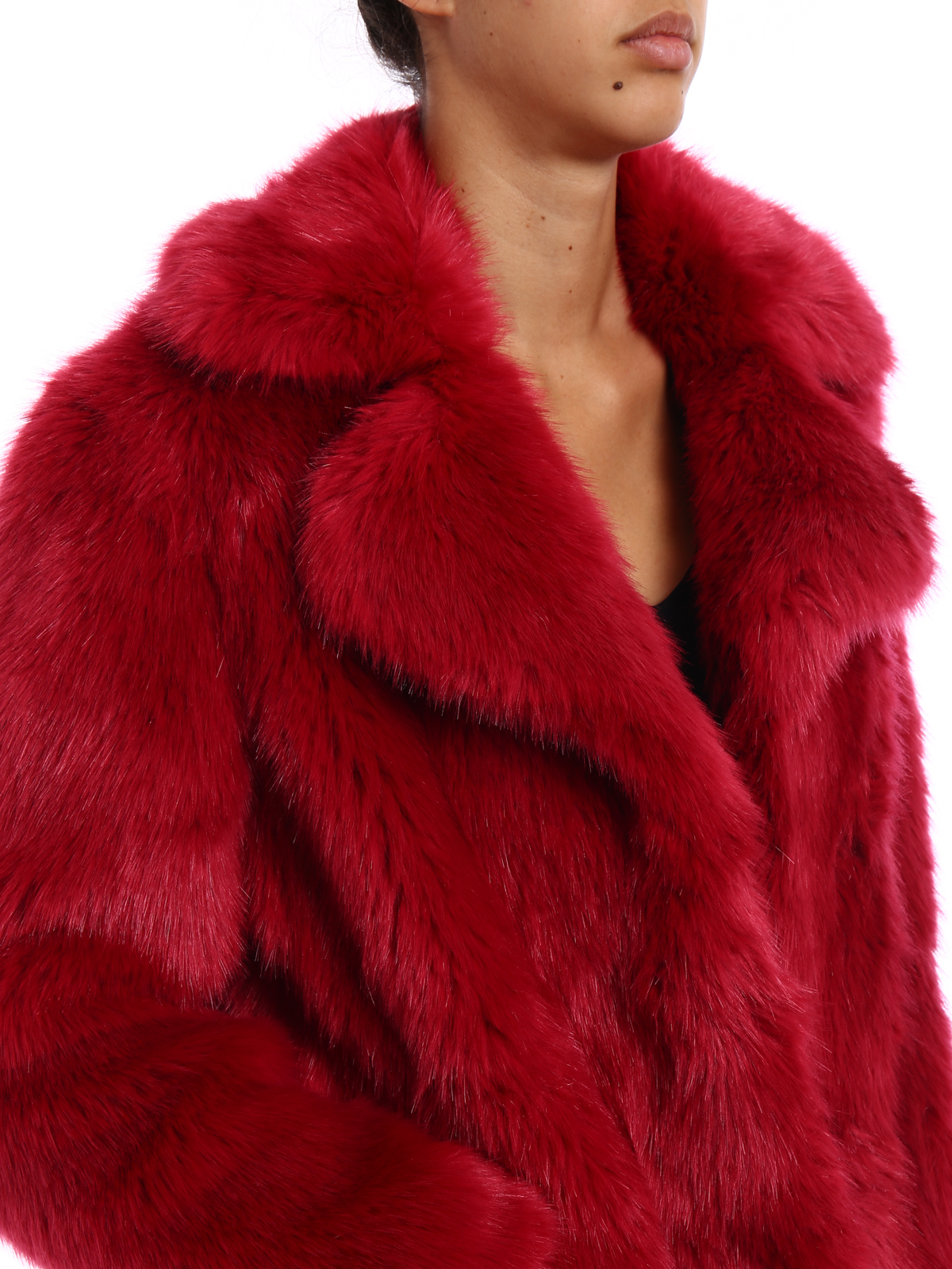 Michael Kors - Faux fur over short coat 