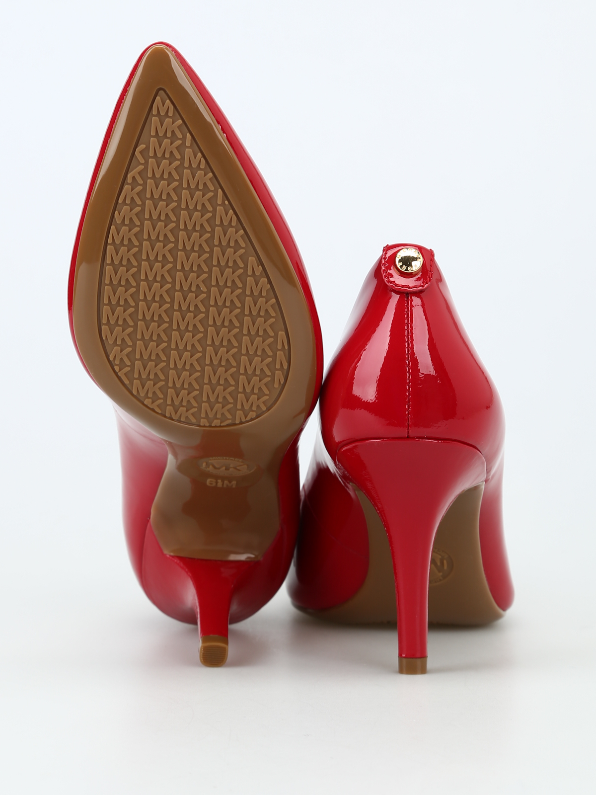 Court shoes Michael Kors - Flex Mid-heel scarlet patent pumps -  40S1MFMP2A646