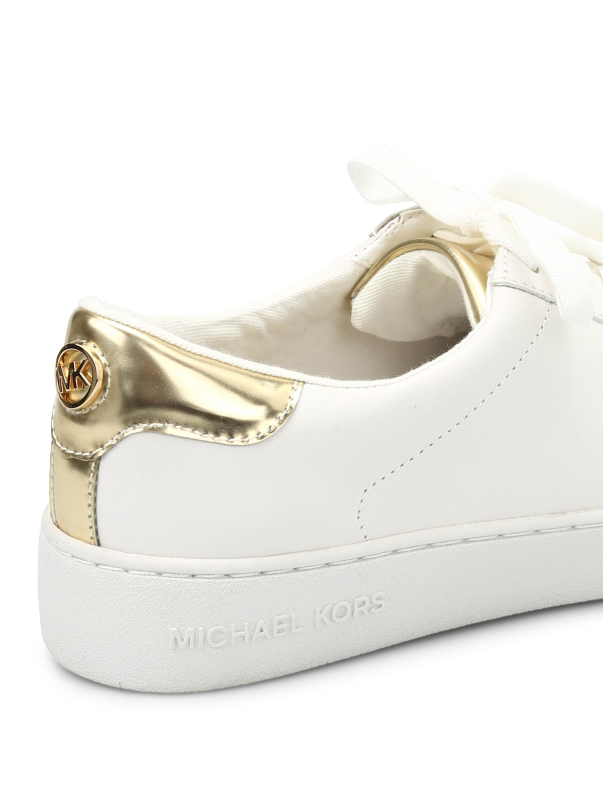 irving leather and logo sneaker