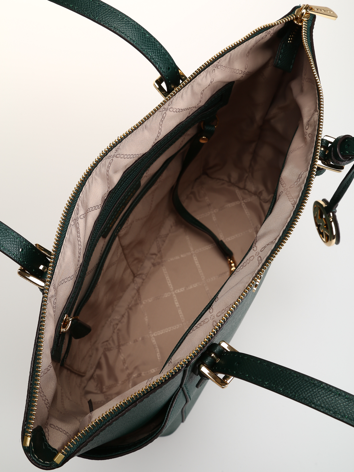 Michael Kors Bag Handbag Jet Set Travel Chain X LG Leather Palmetto Green  New  eBay