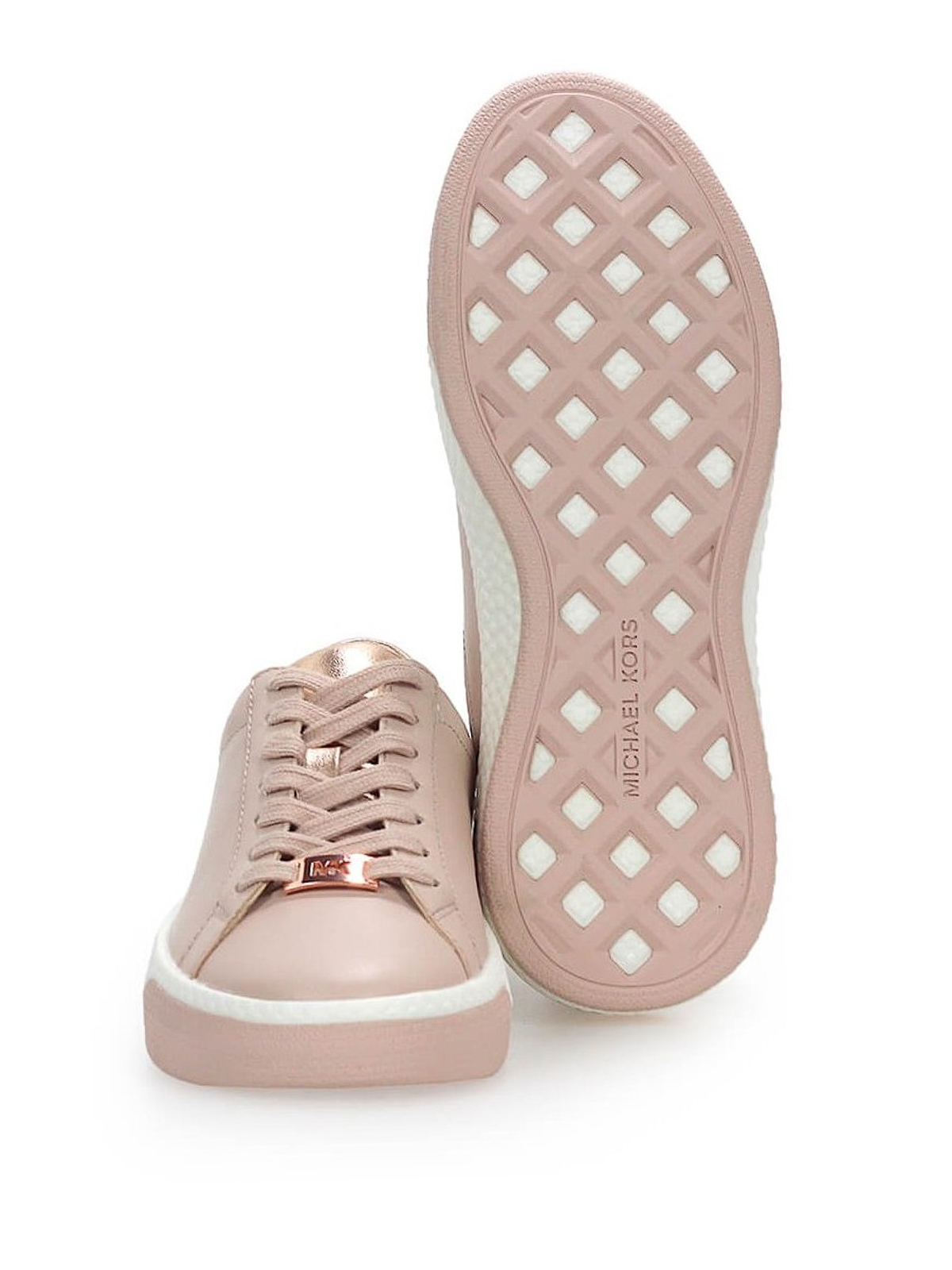Trainers Michael Kors - Light pink leather sneakers - 43T9CEFS1L549