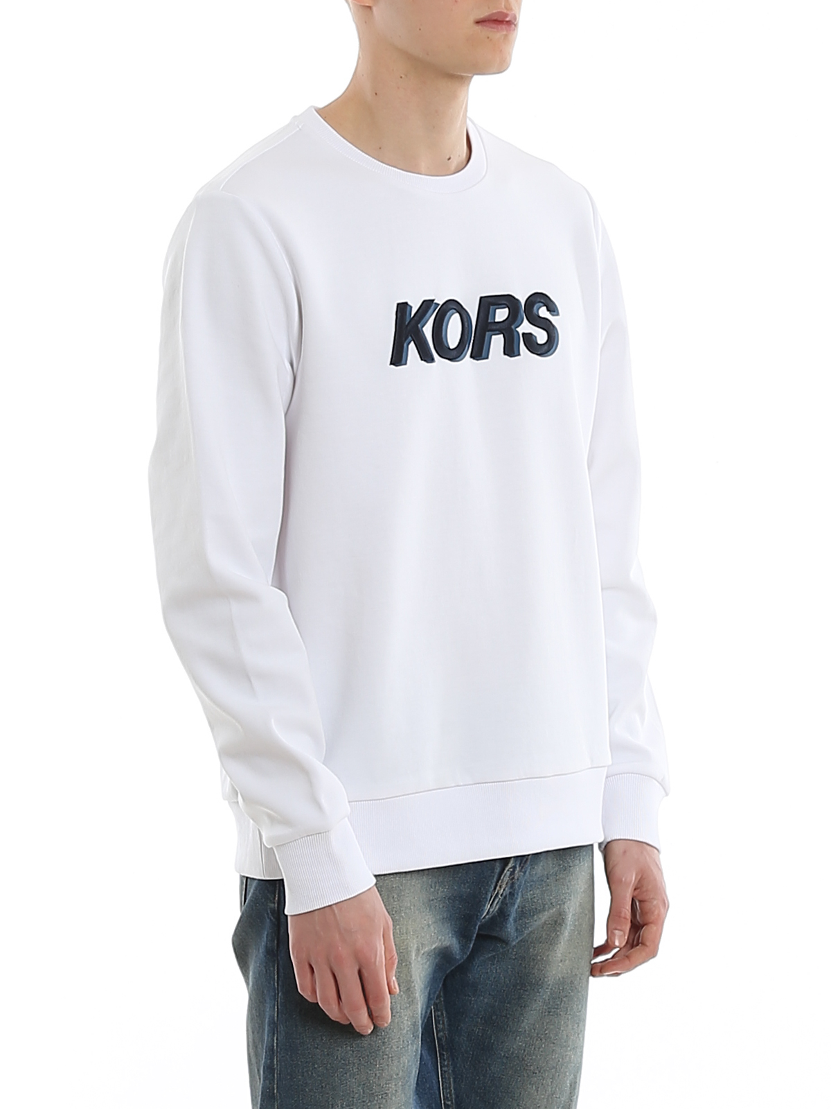 Sweatshirts & Sweaters Michael Kors - Logo embroidery cotton sweatshirt -  CS05J4U5MF100
