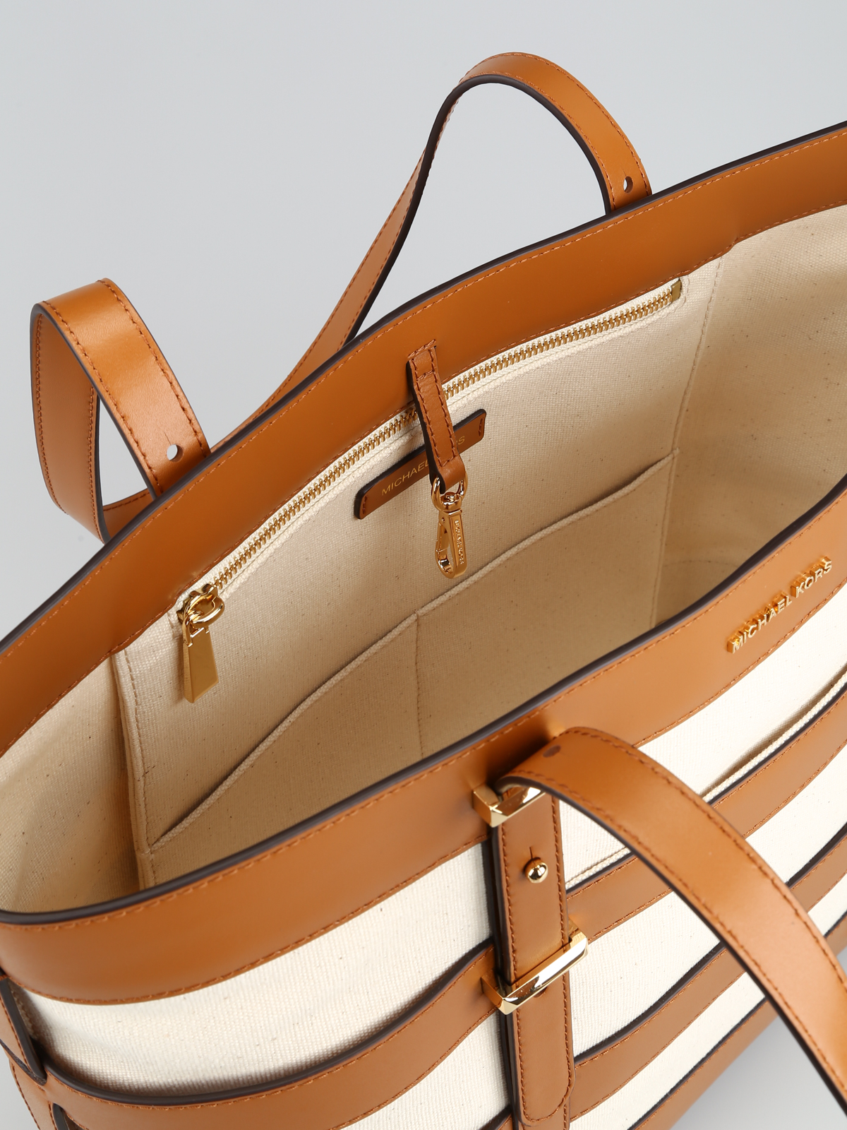 Michael Kors - Marie canvas and leather 