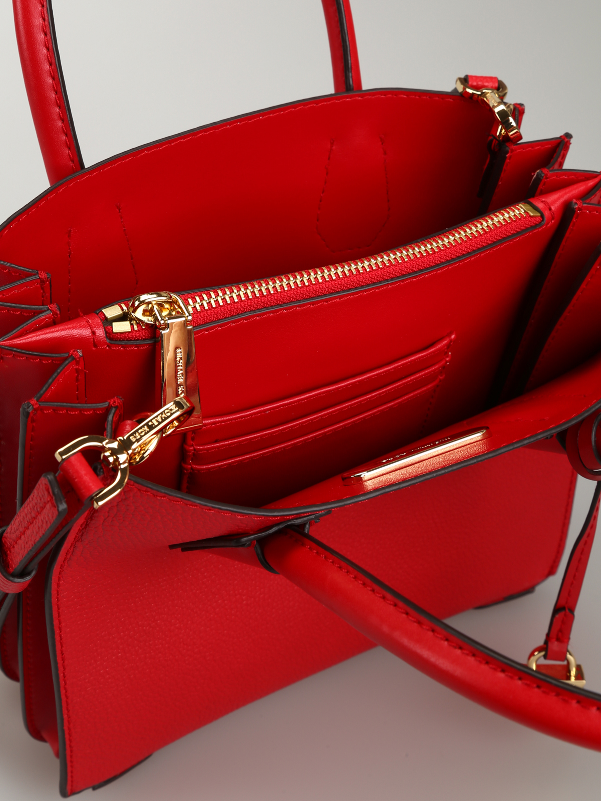 Michael Kors - Mercer M red leather bag 