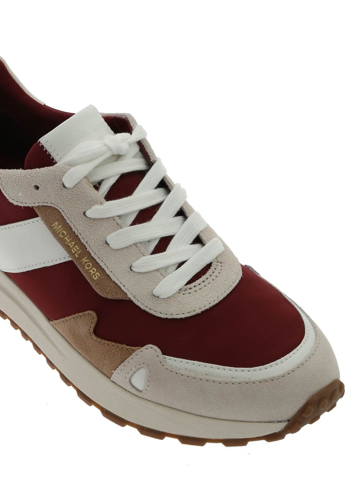 Loose difference Stereotype Trainers Michael Kors - Monroe Trainer sneakers in burgundy and ecrù -  43F9MOFS7DBRANDY
