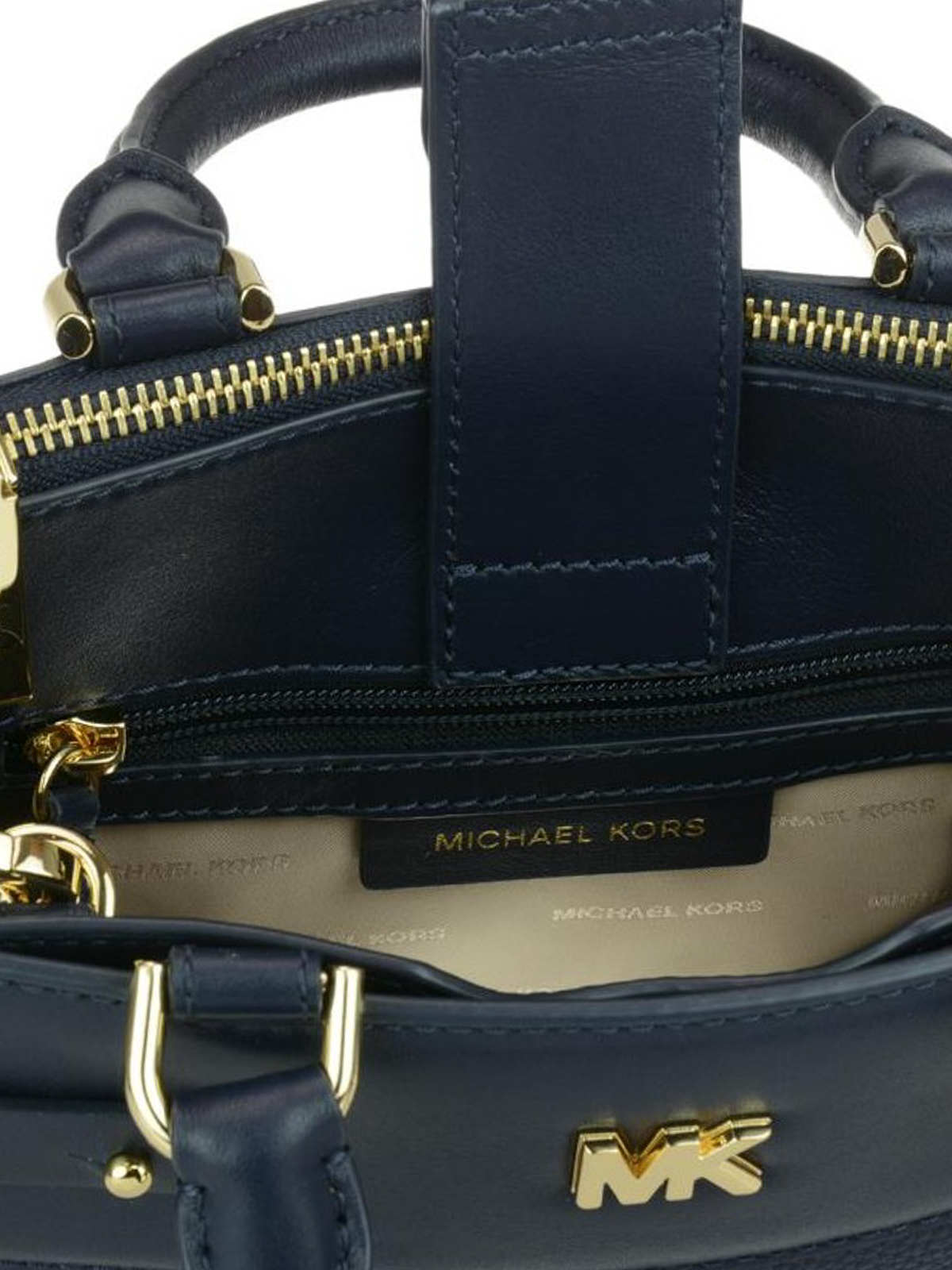 michael kors navy blue leather purse