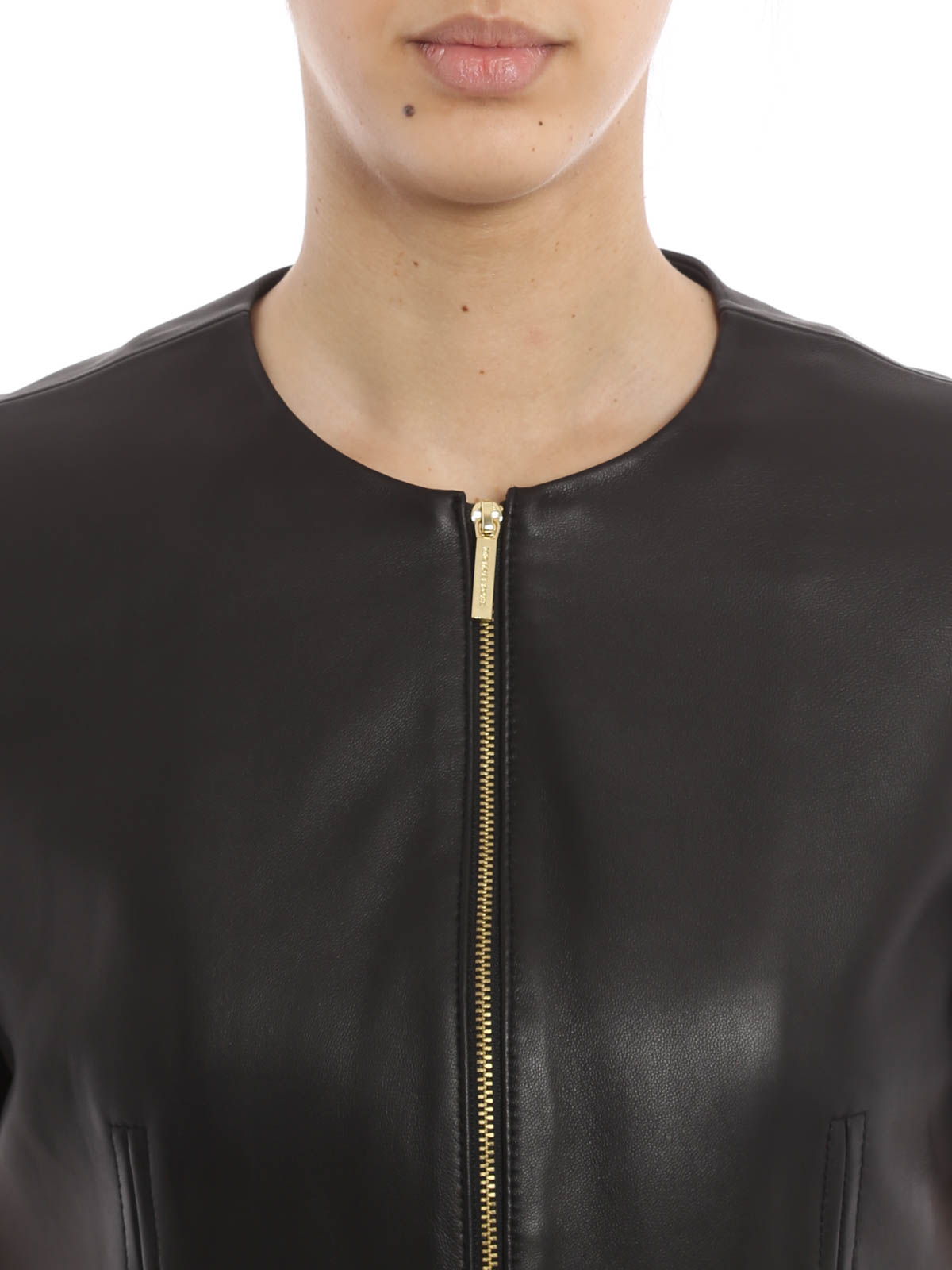 Leather jacket Michael Kors - Multi zip leather jacket - MS62HG512F001