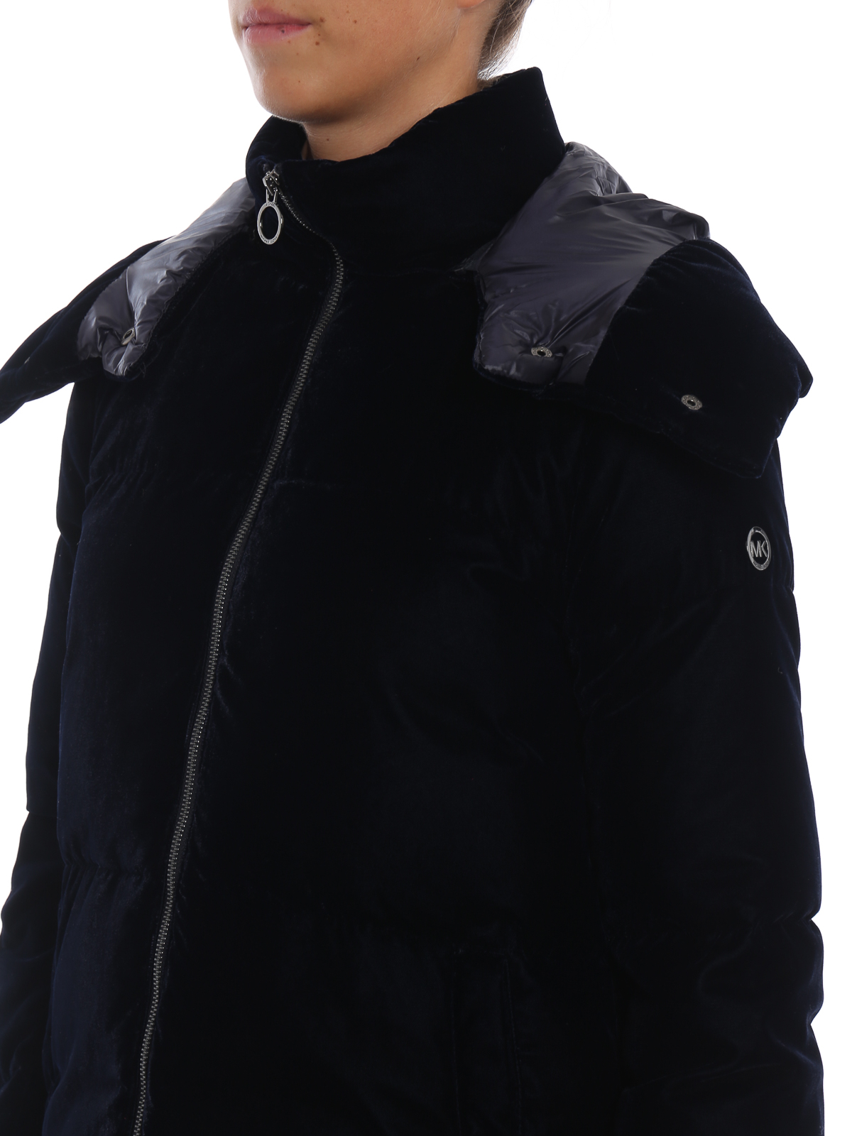 Michael Kors - Navy velvet down jacket 
