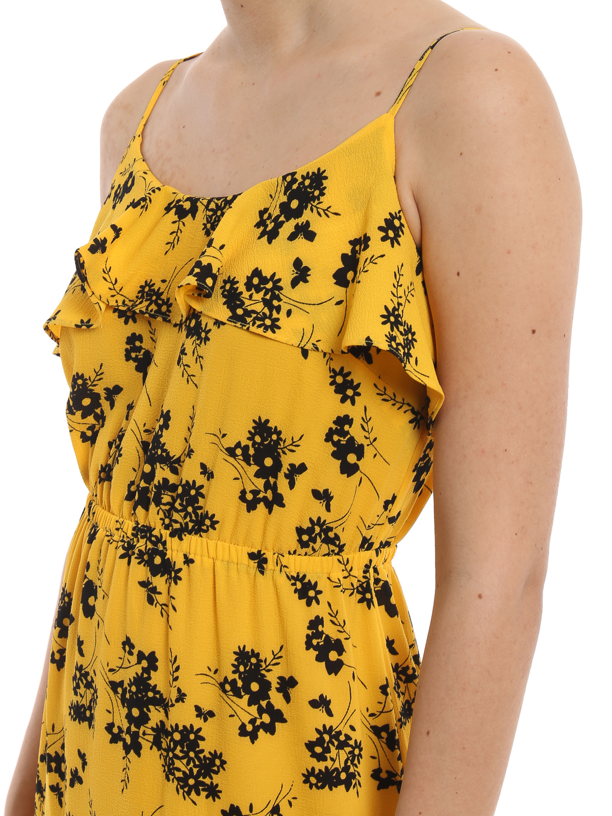 Maxi dresses Michael Kors - Ruffle floral crepe maxi dress - MS98YRDBCW721