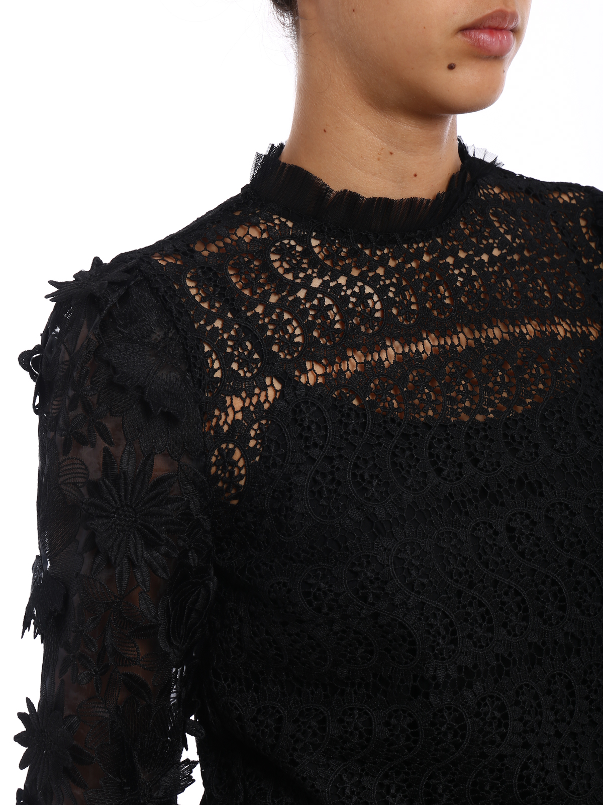 michael kors black blouse