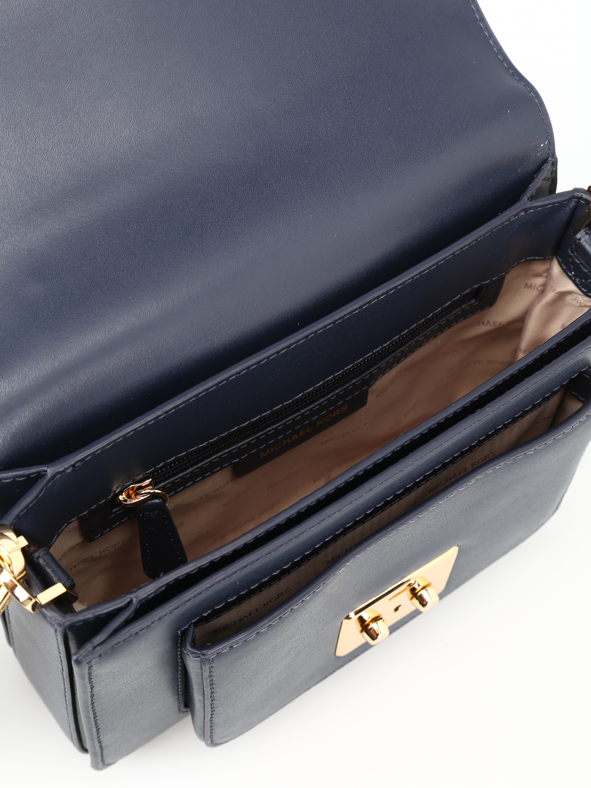 Shoulder bags Michael Kors - Sloan Editor large blue leather bag -  30T7GS9L3L414