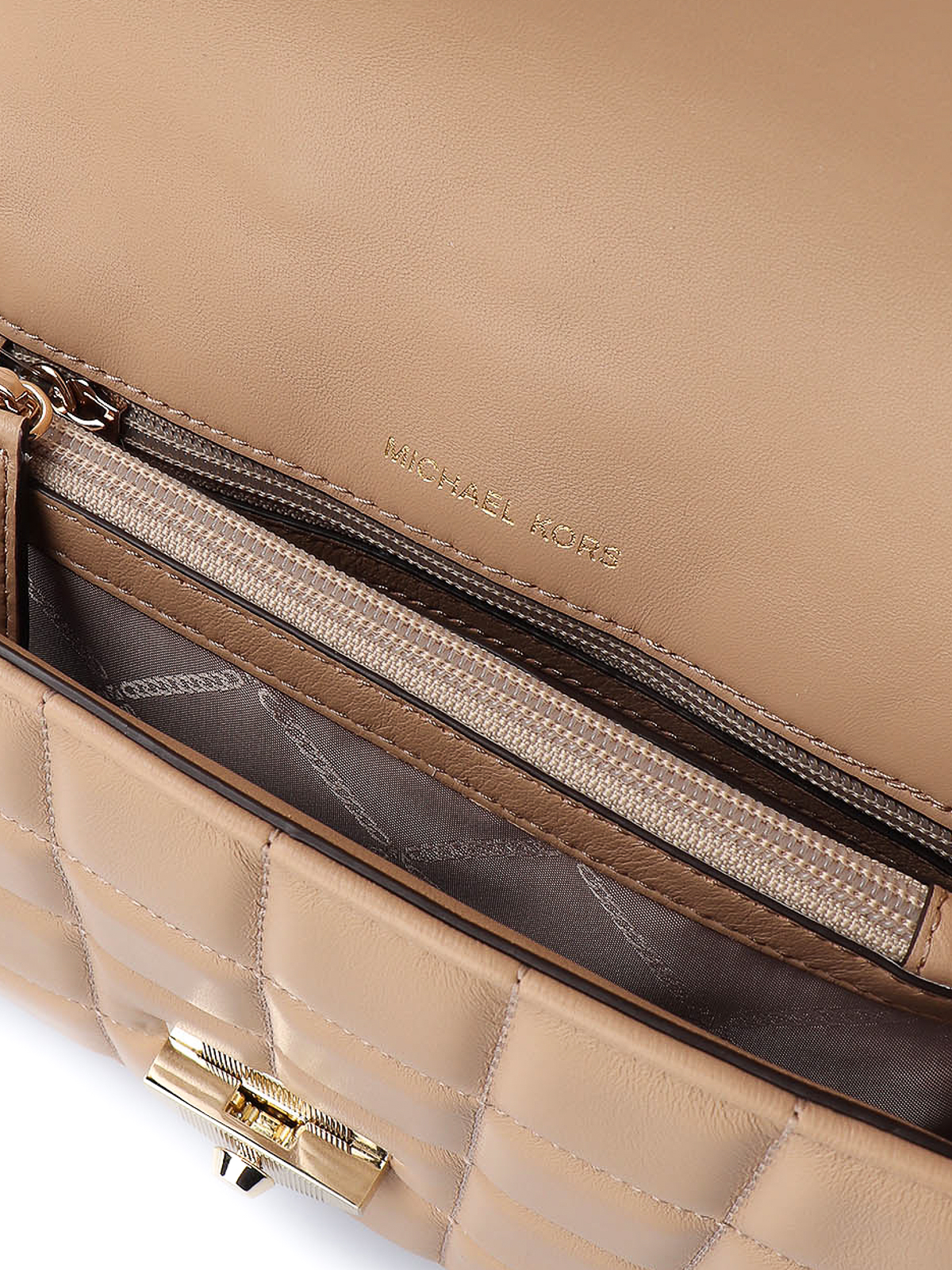 soho large quilted suede shoulder bag