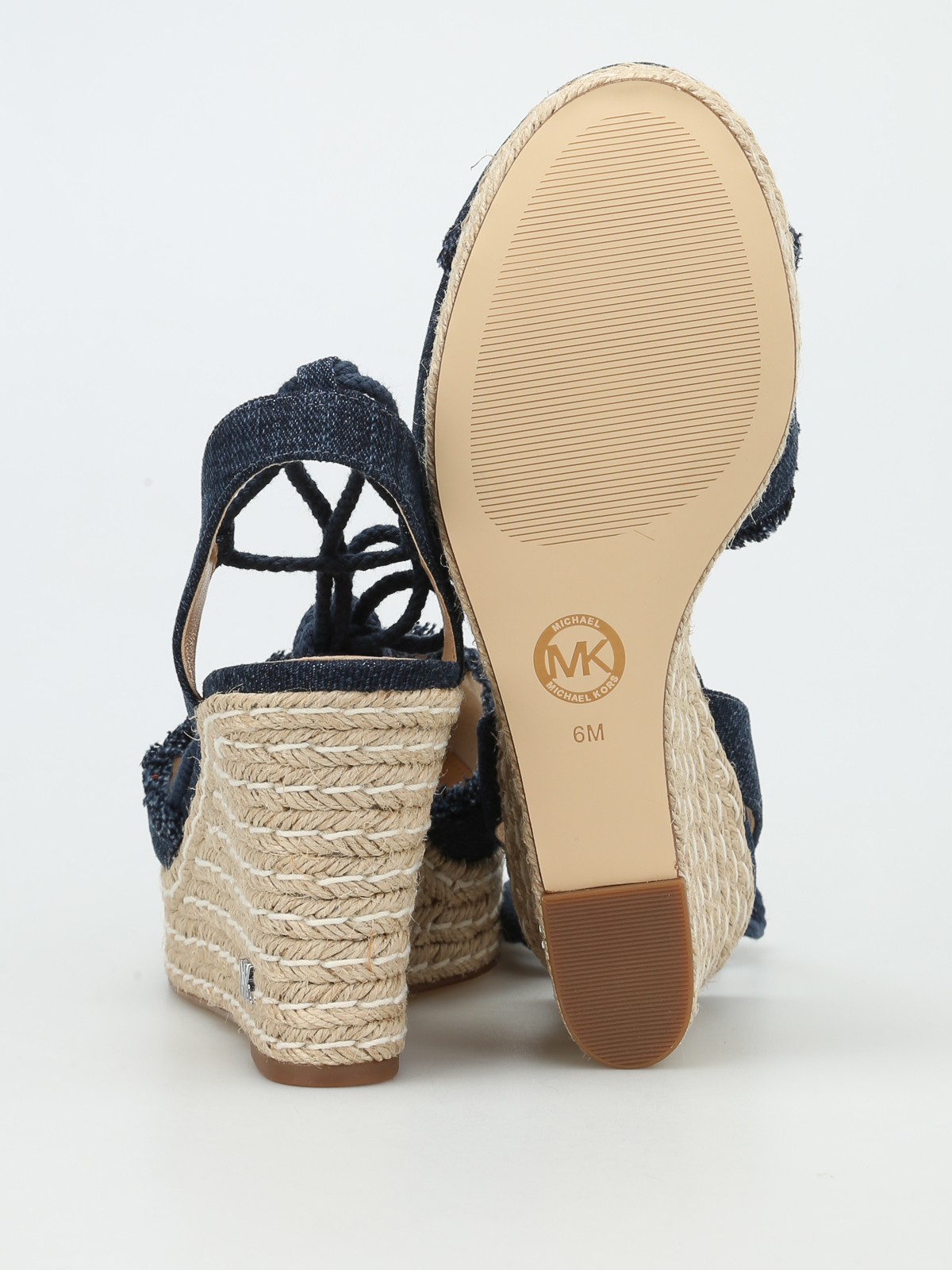 michael kors denim sandals