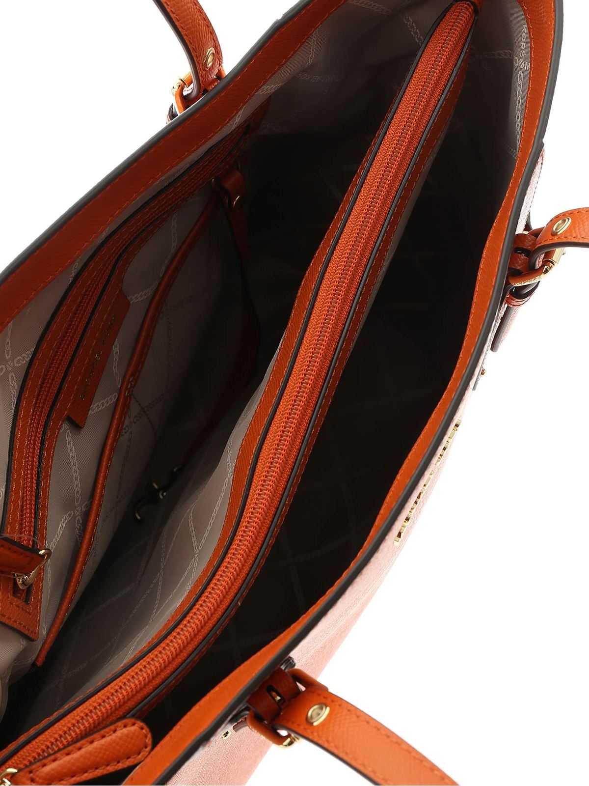 Shoulder bags Michael Kors - Voyager small Tote Bag in orange -  30H7GV6T9LBURNTORANGE