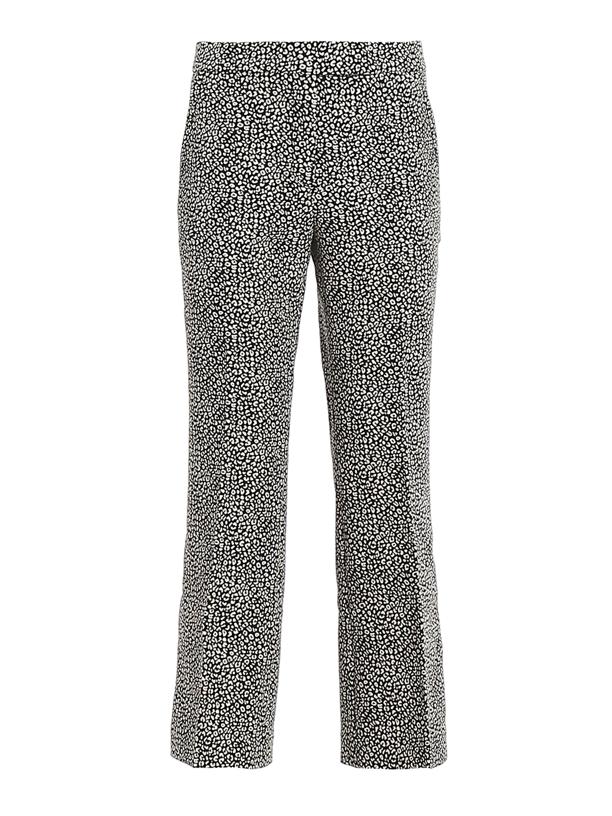 MICHAEL KORS PATTERNED BOOTCUT CROP TROUSERS