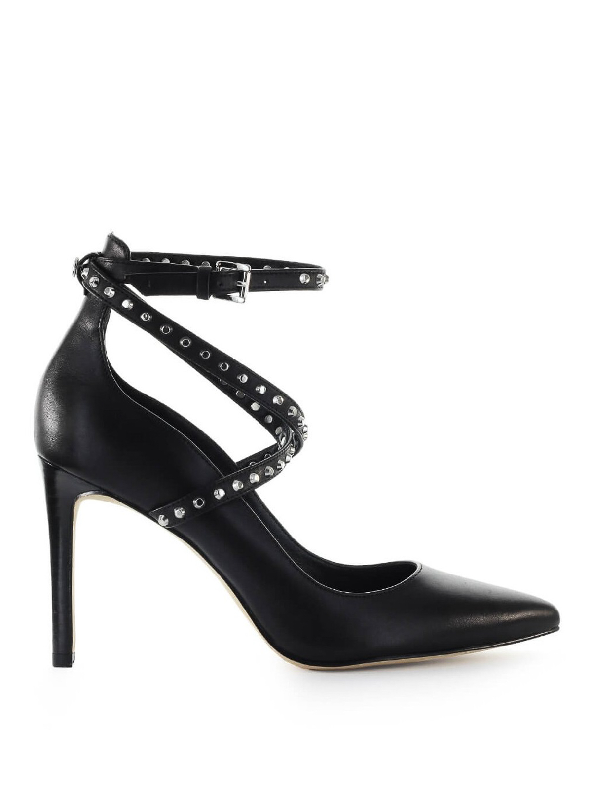 Total 50+ imagen michael kors black studded heels - Abzlocal.mx
