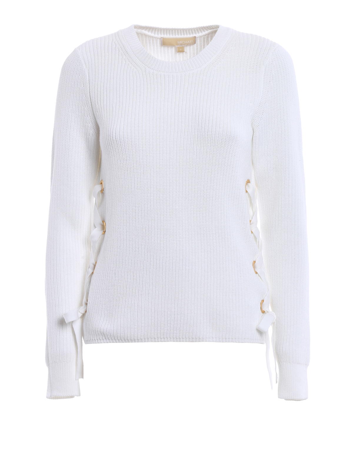 Suéteres con cuello pico Michael Kors - Sudadera Blanca Para Mujer -  MS76N7B4VE100