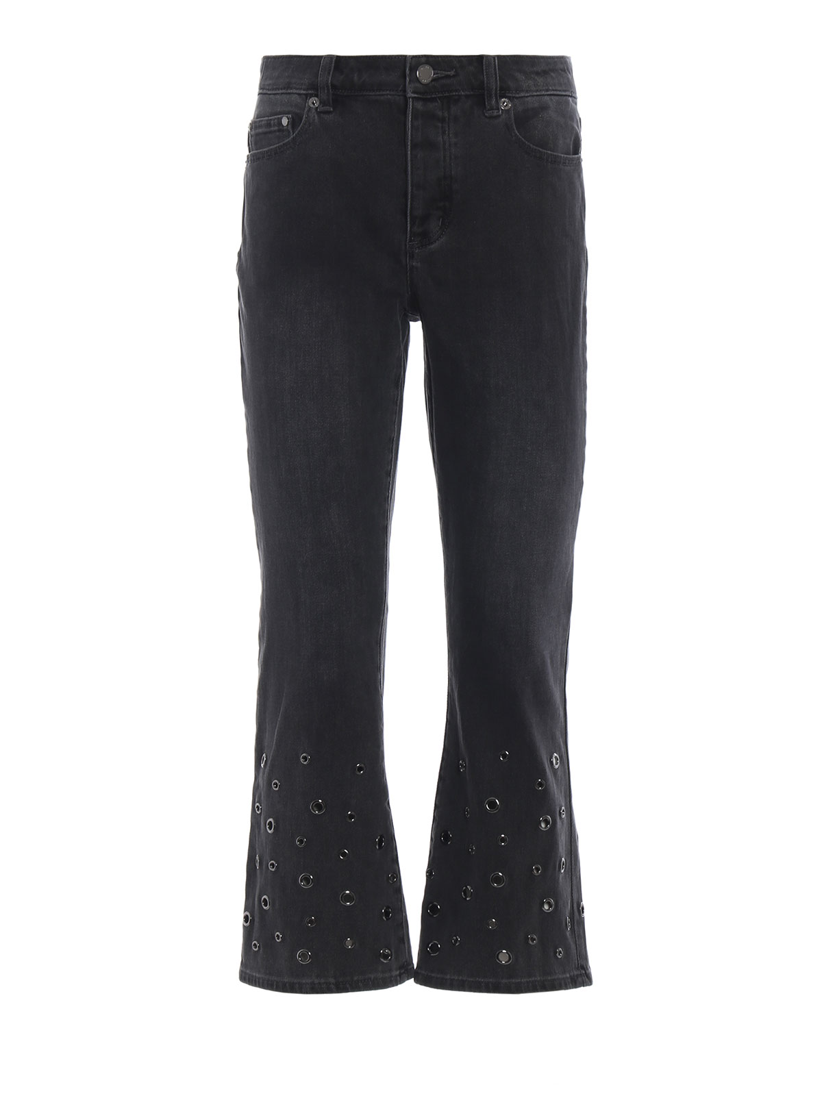 Michael Kors Grommet detail flared crop jeans flared jeans