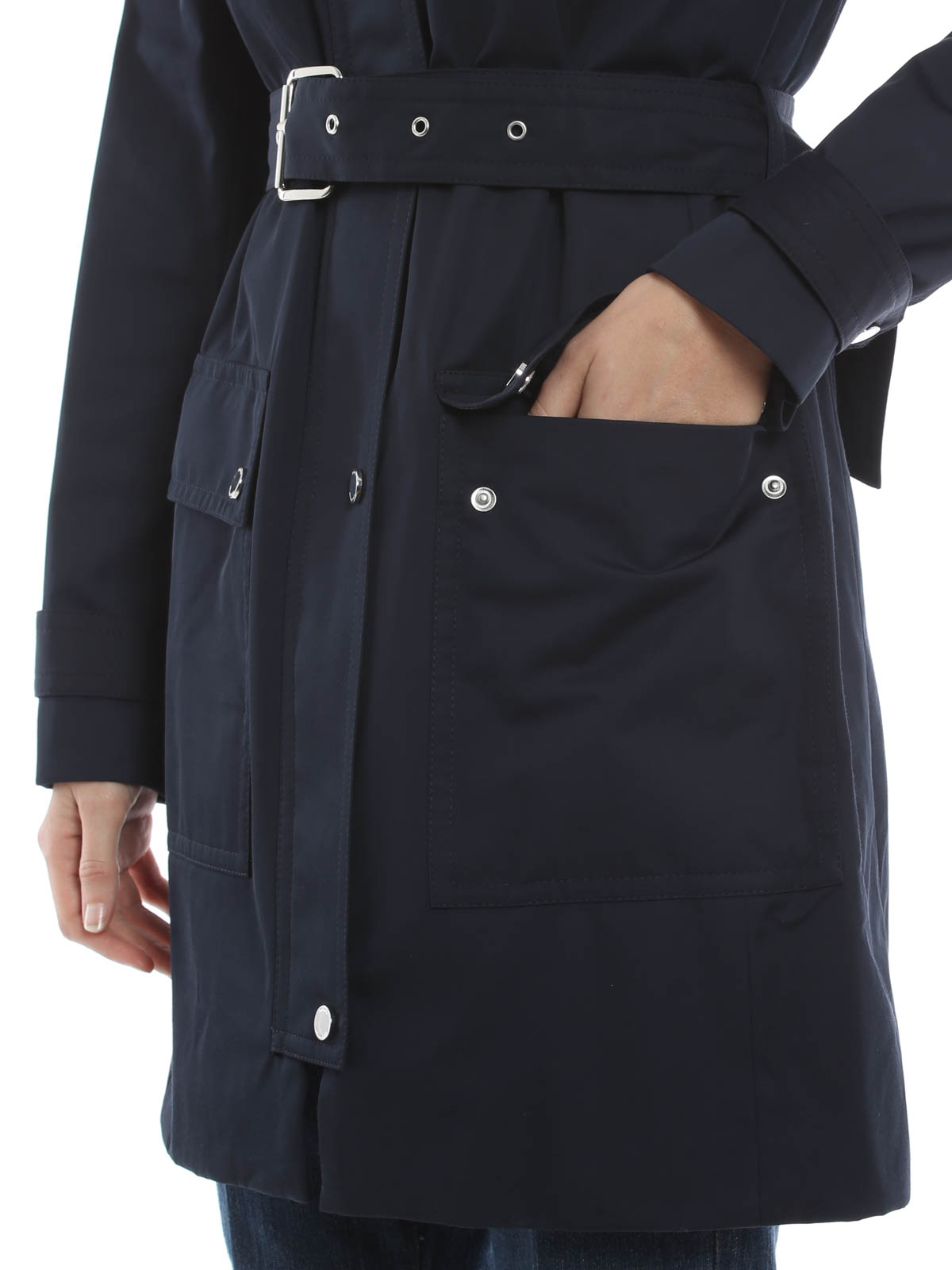 michael kors navy trench coat