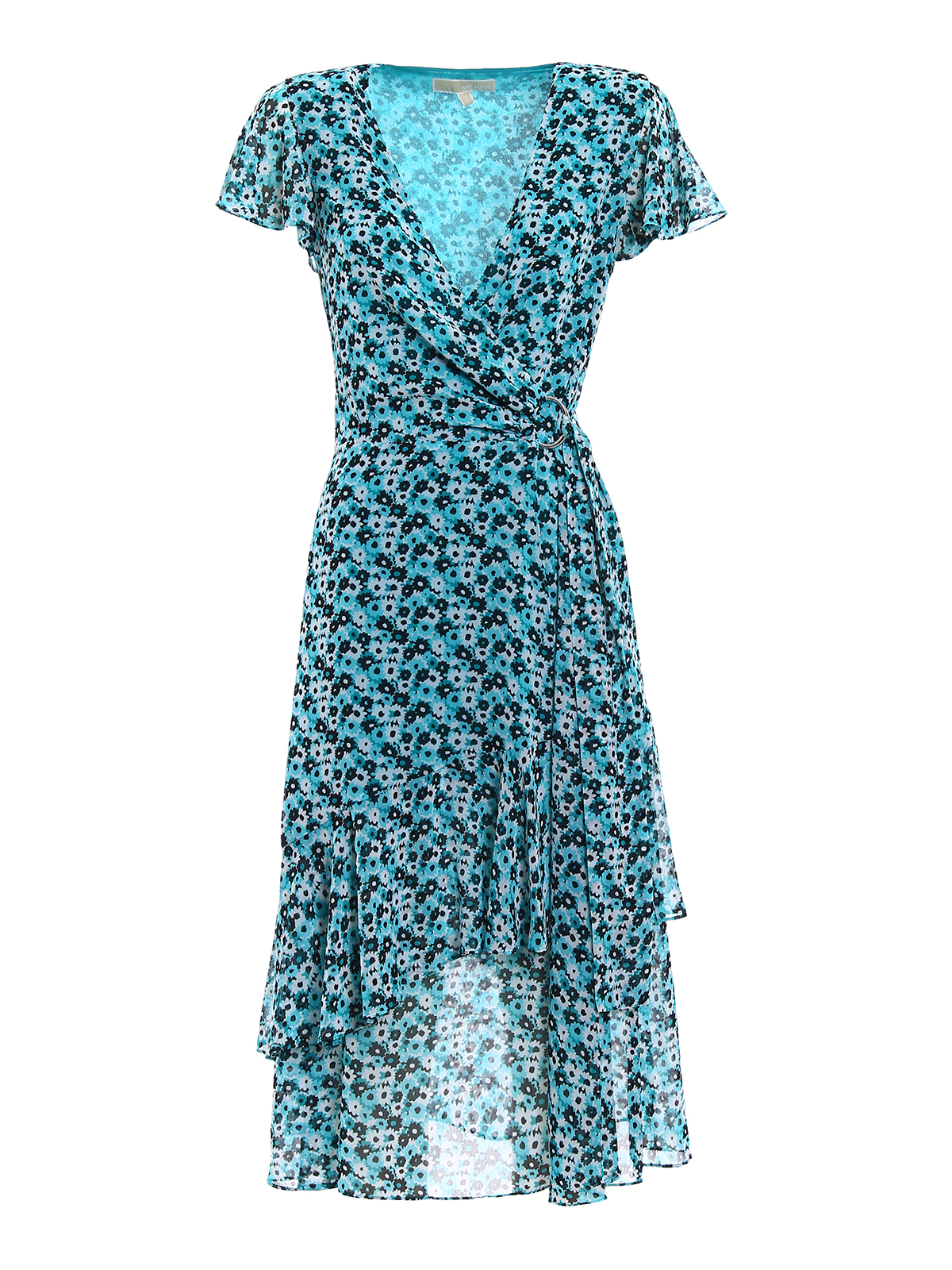 Knee length dresses Michael Kors - Floral printed chiffon wrap dress -  MS88XST8MB094