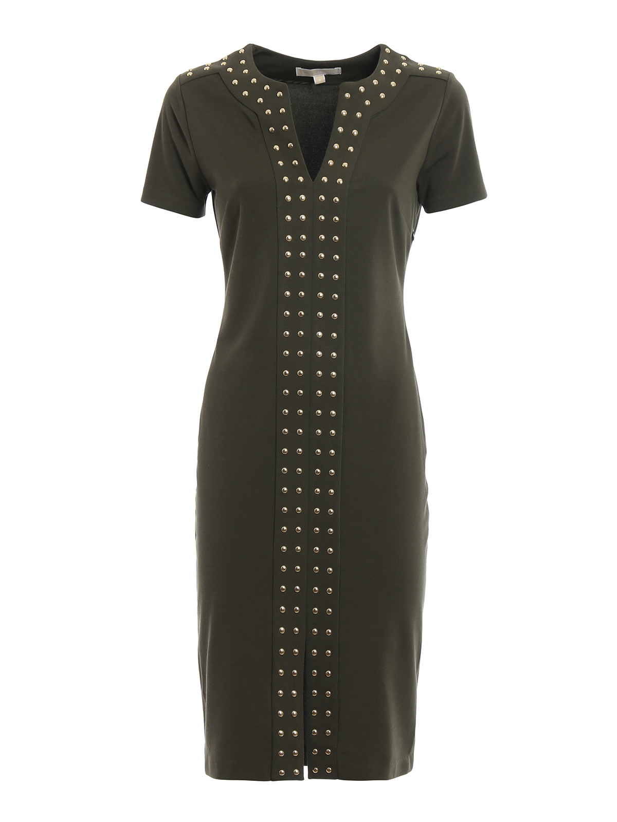 michael kors studded jersey dress