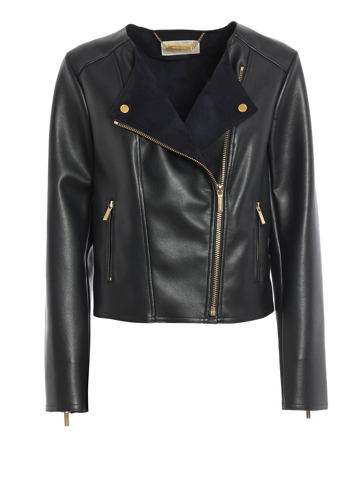 Leather jacket Michael Kors - Faux leather biker jacket - MH62HFX5ZJ390
