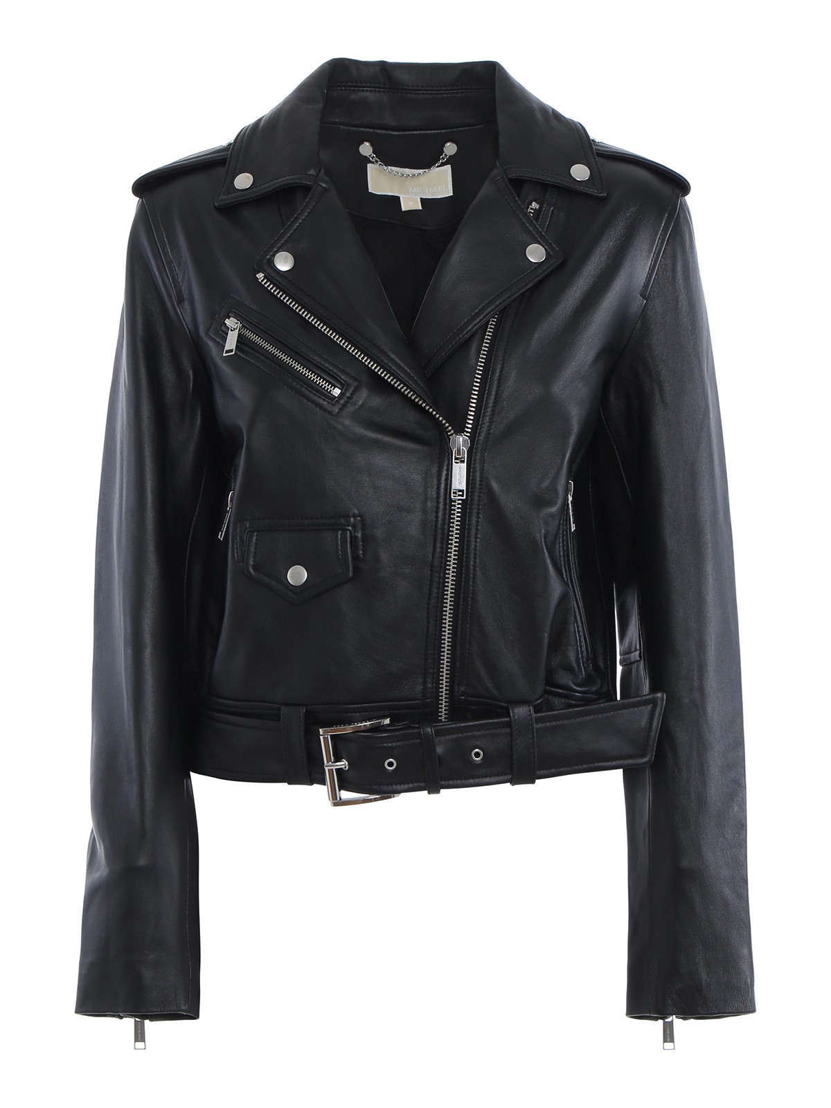 michael kors biker leather jacket