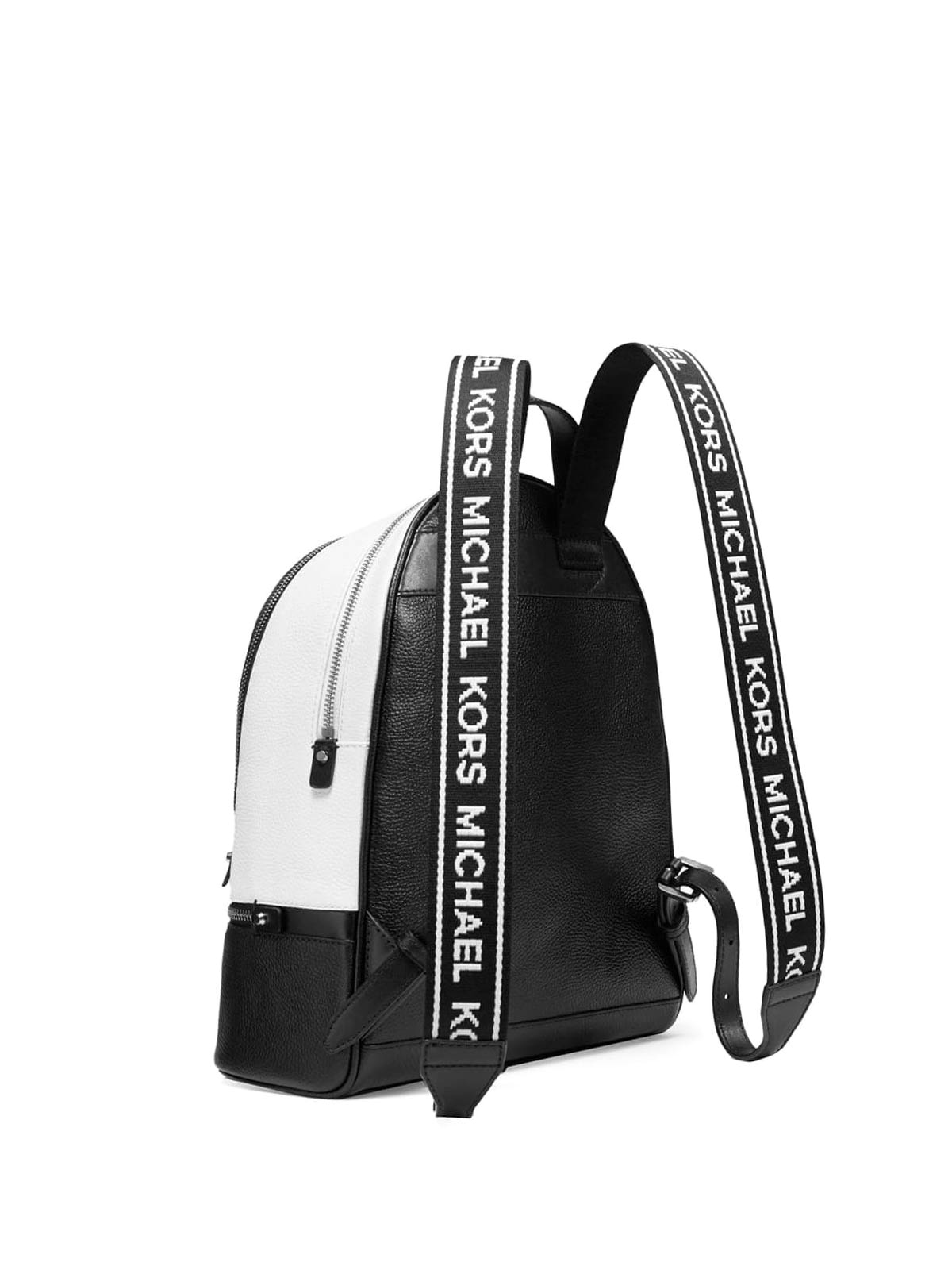 michael kors rhea medium logo tape backpack