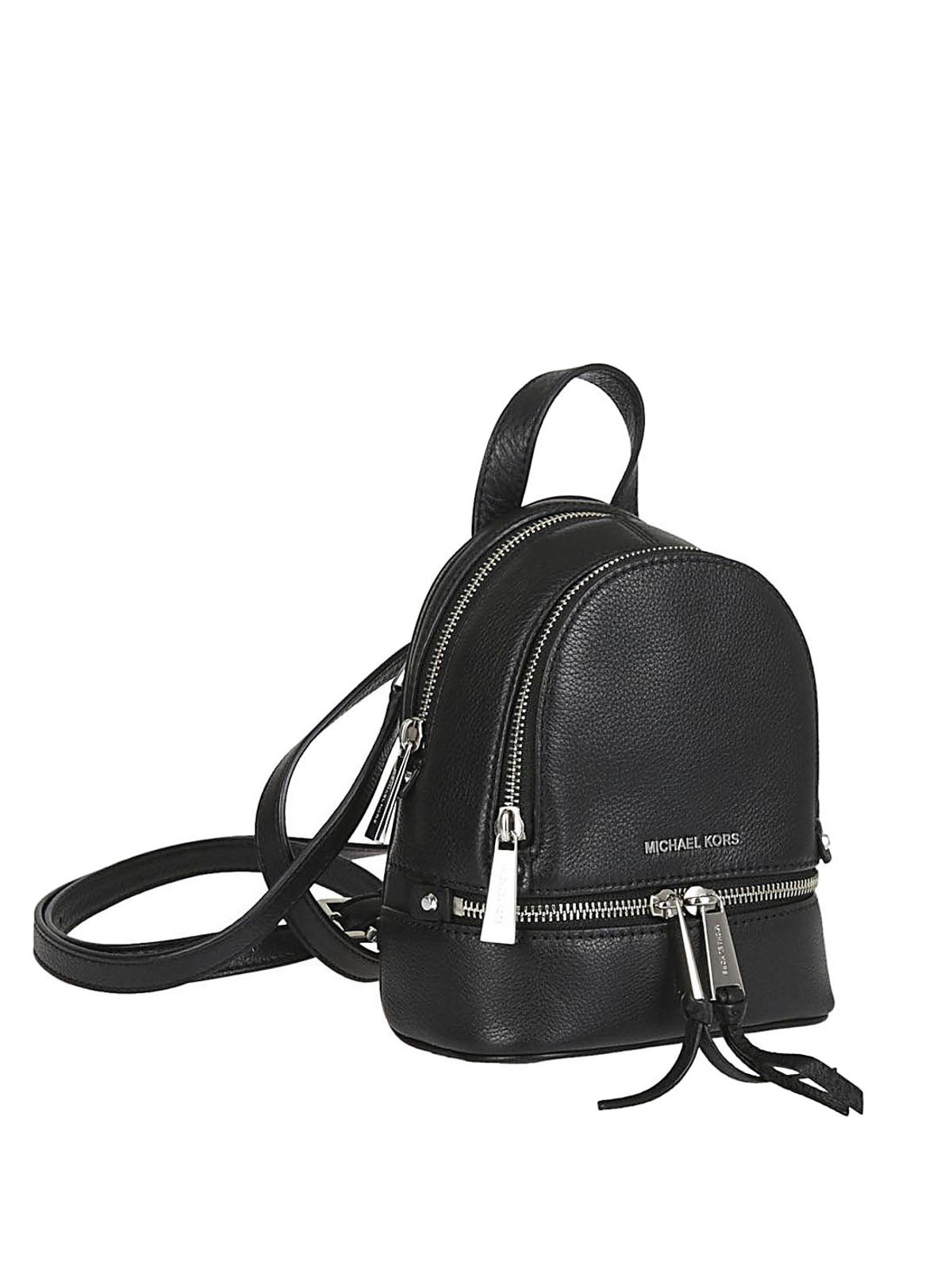 Michael Kors - Rhea Mini black leather backpack - کوله پشتی ...