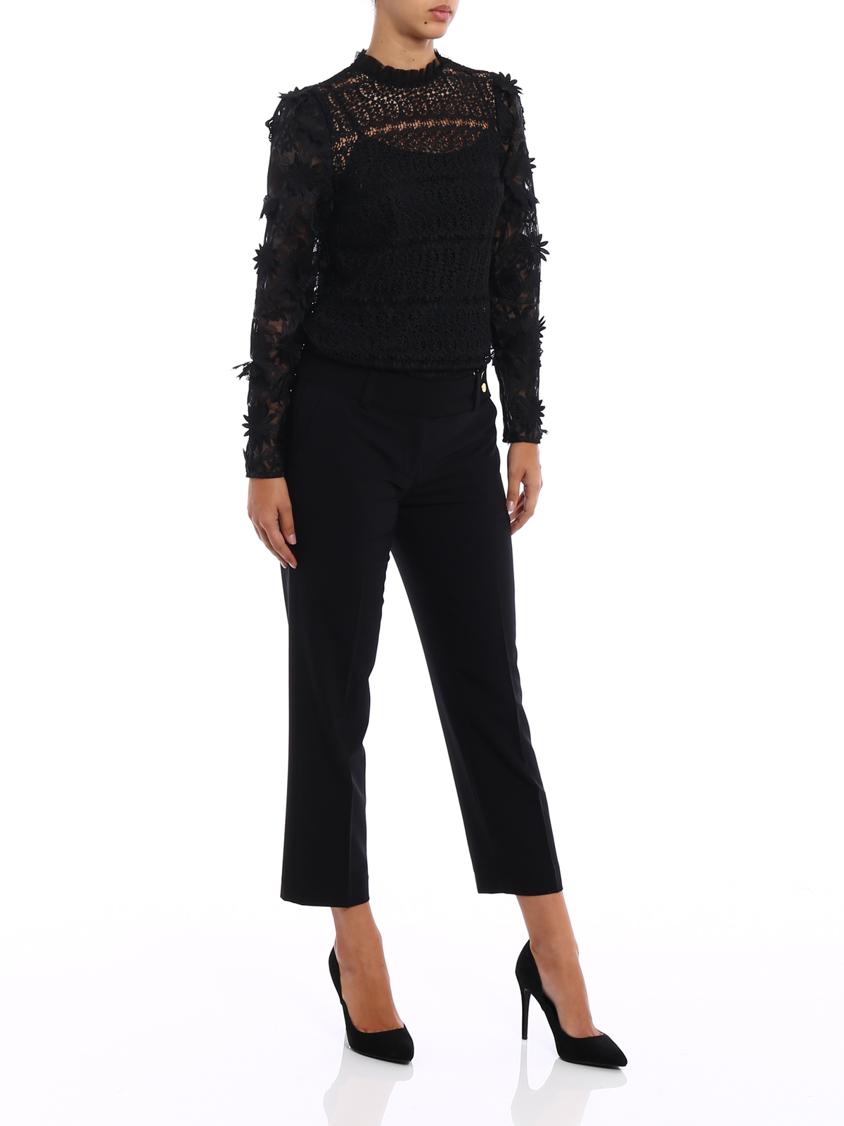 michael kors blouses black