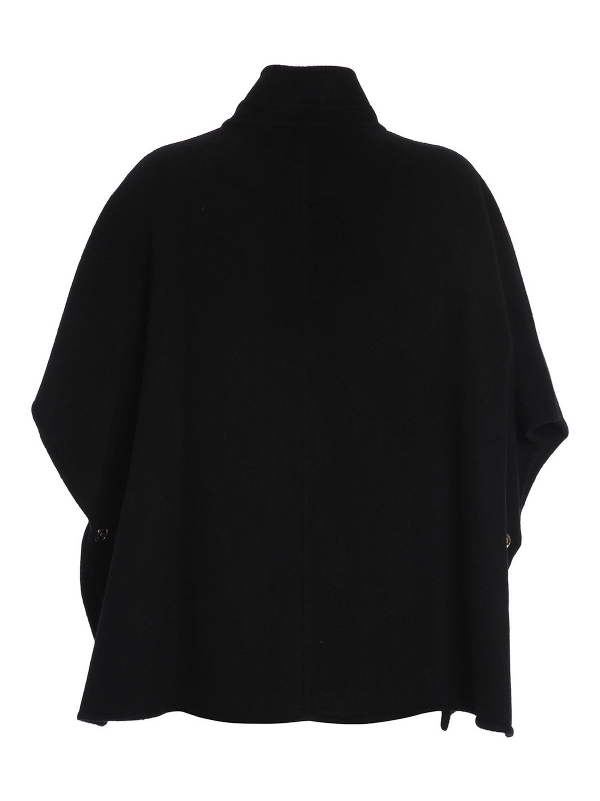 Capes & Ponchos Michael Kors - Wool blend poncho in black - MU02J65787BLACK