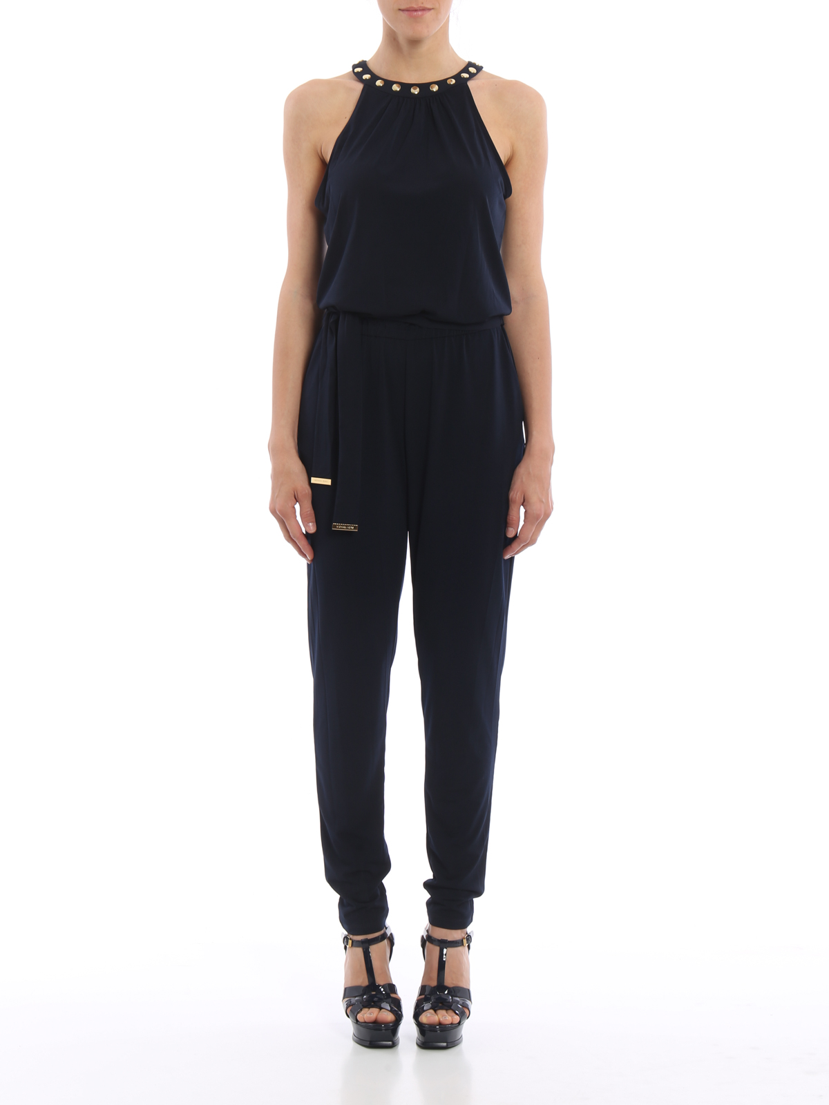 michael kors navy blue jumpsuit