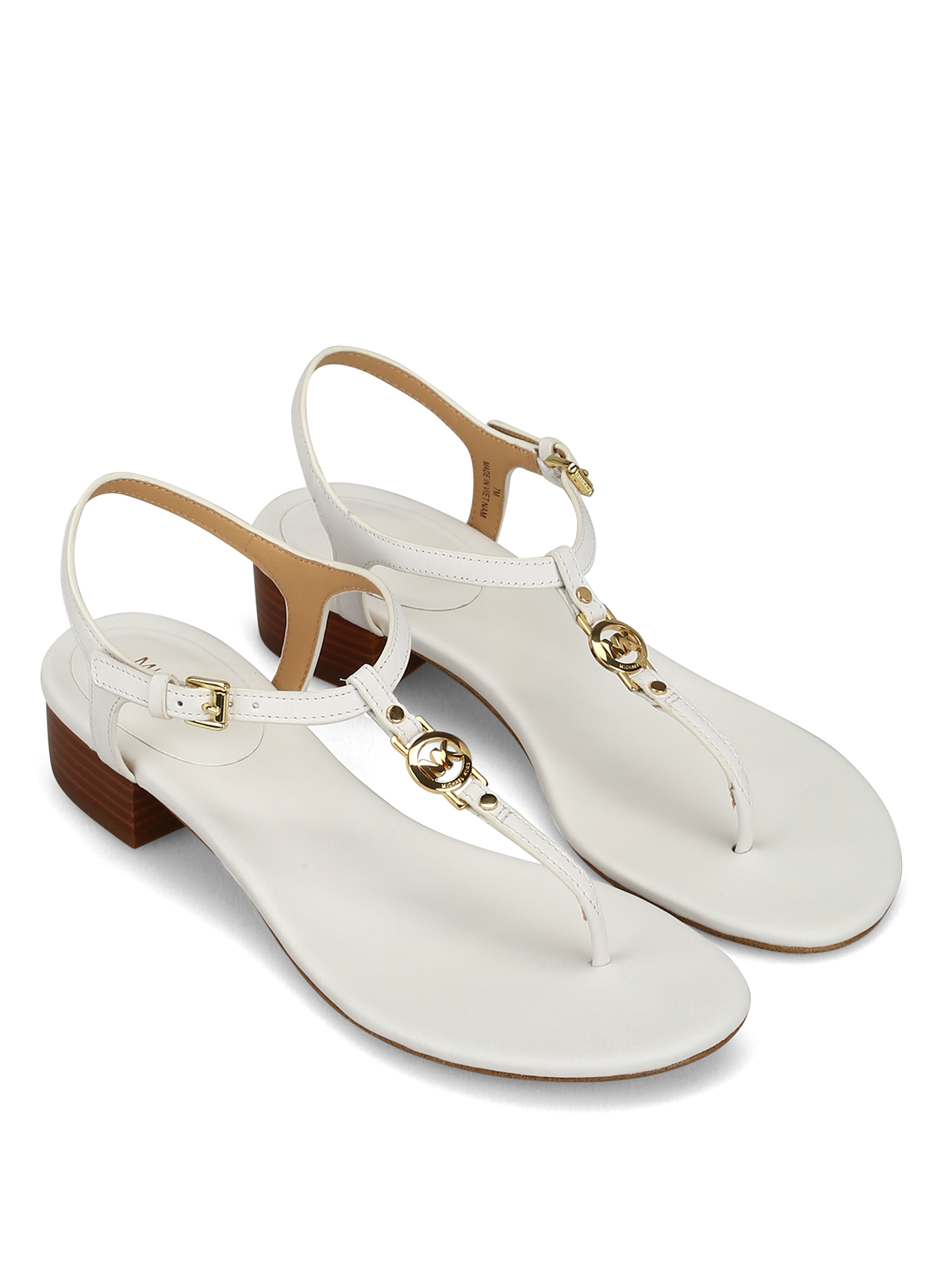 Sandals Michael Kors - Cayla Mid white leather sandals - 40S8CYFS1L085