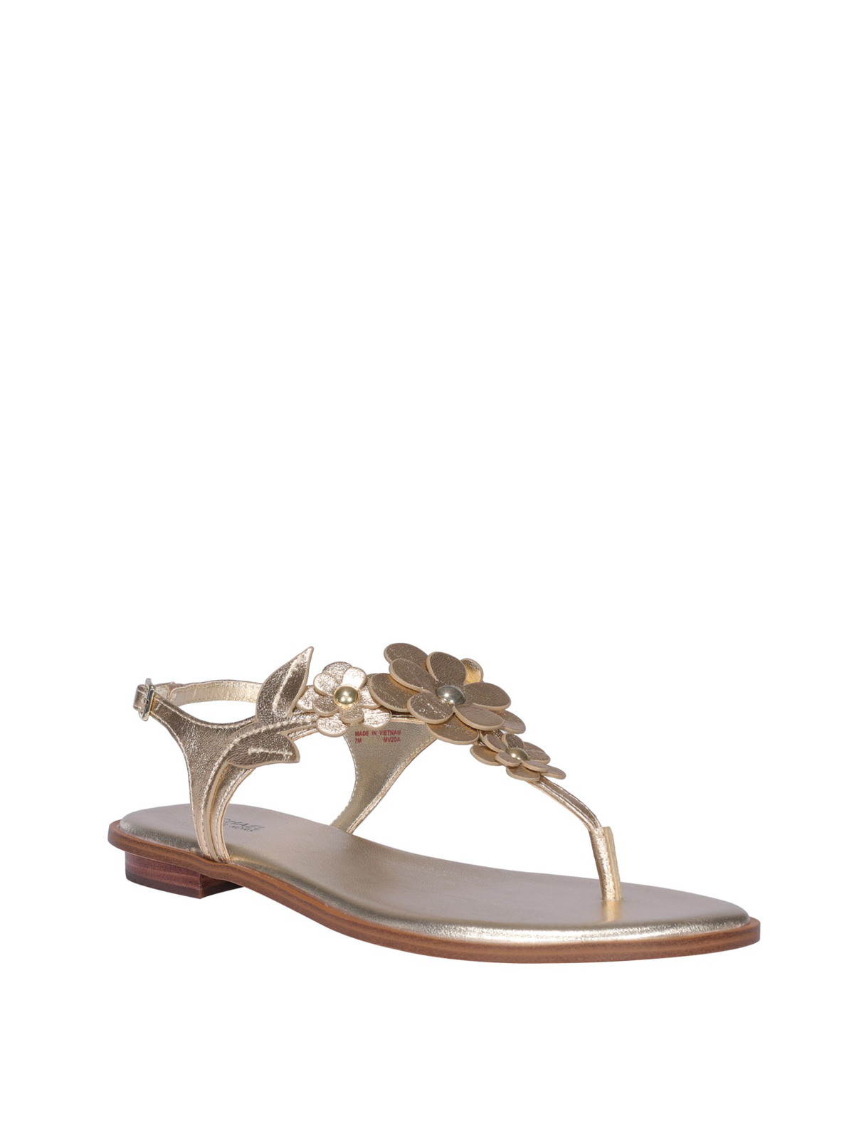 michael kors metallic sandals