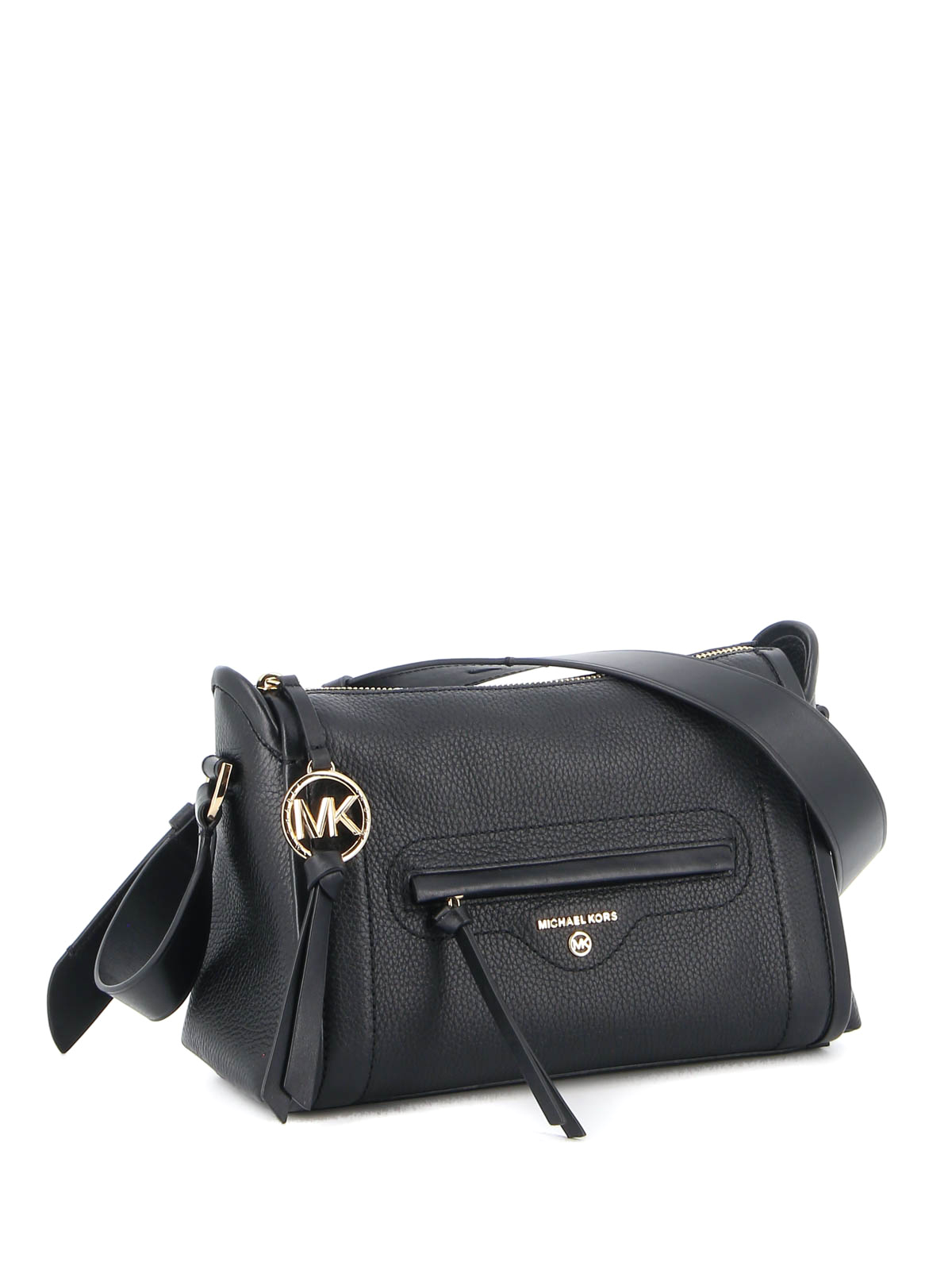 michael kors black leather bag