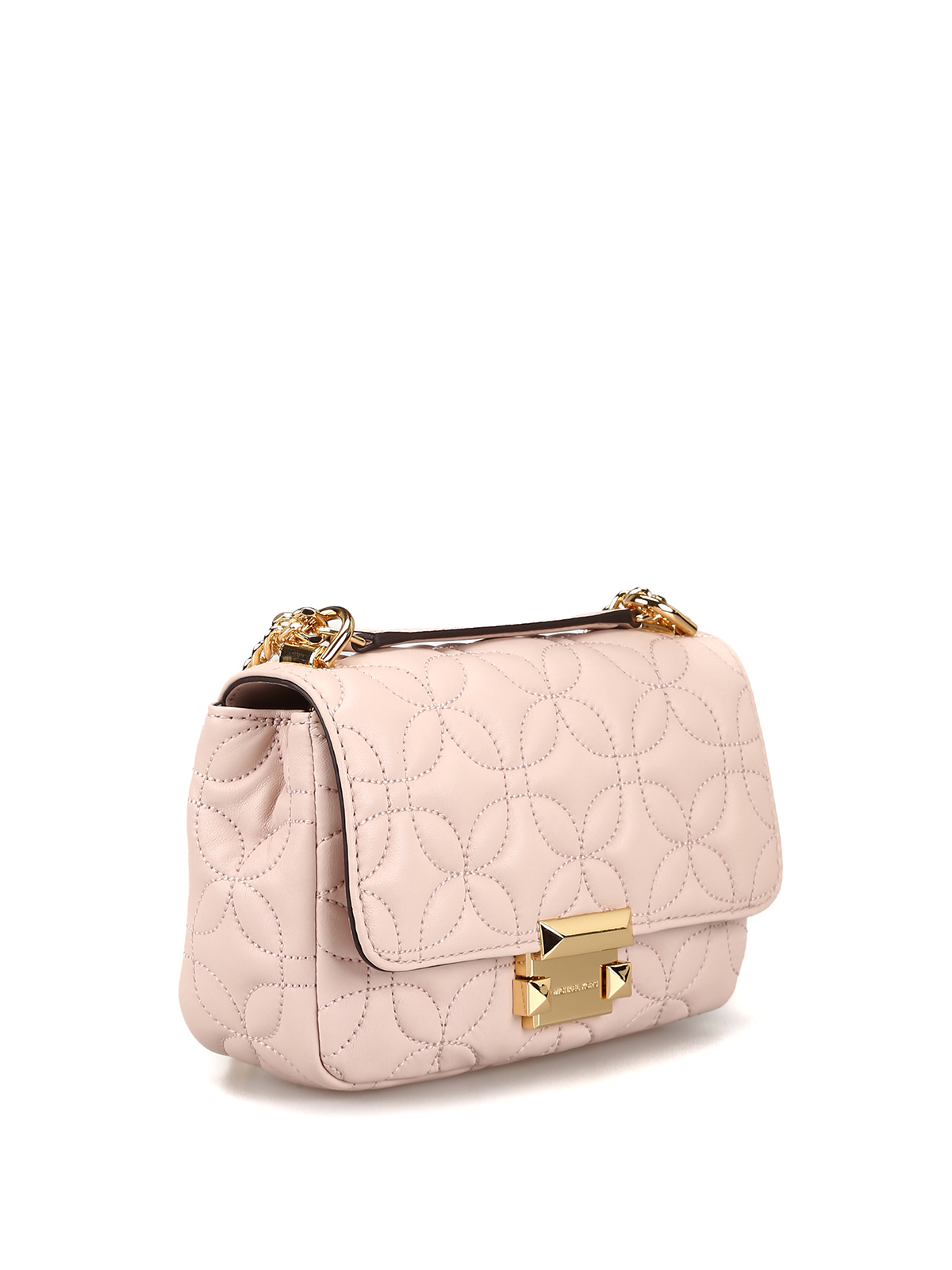 Michael Kors - Sloan soft pink matelassé leather small bag - shoulder bags - 30H8GSLL1T187