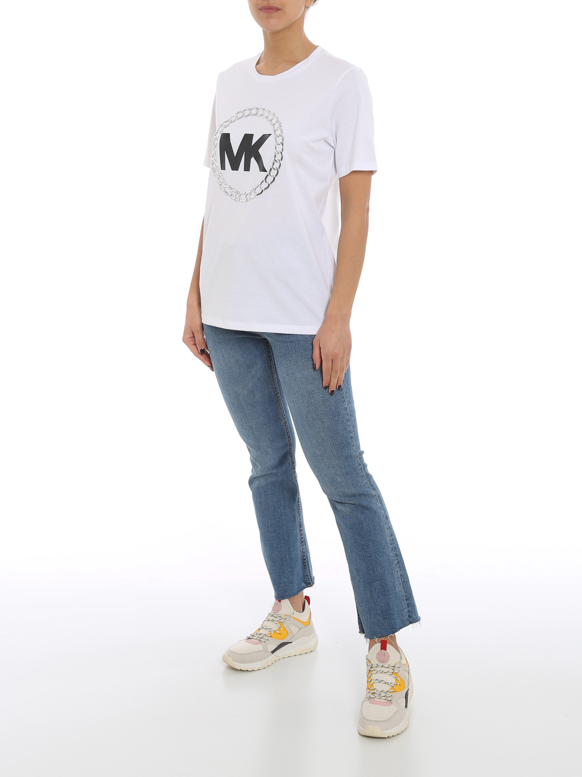 T-shirts Michael Kors - Chain logo T-shirt - MH05MVP97J100 