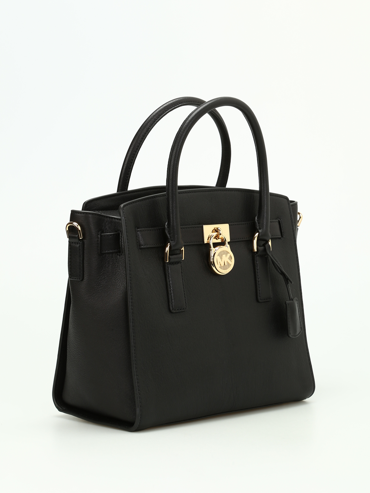 Michael Kors - Hamilton grainy leather satchel - totes bags ...
