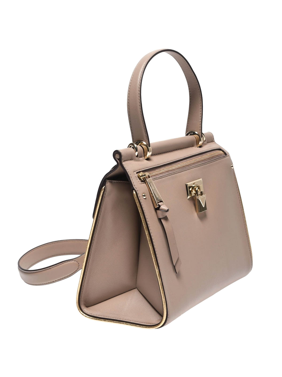 Jasmine M light beige leather handbag 